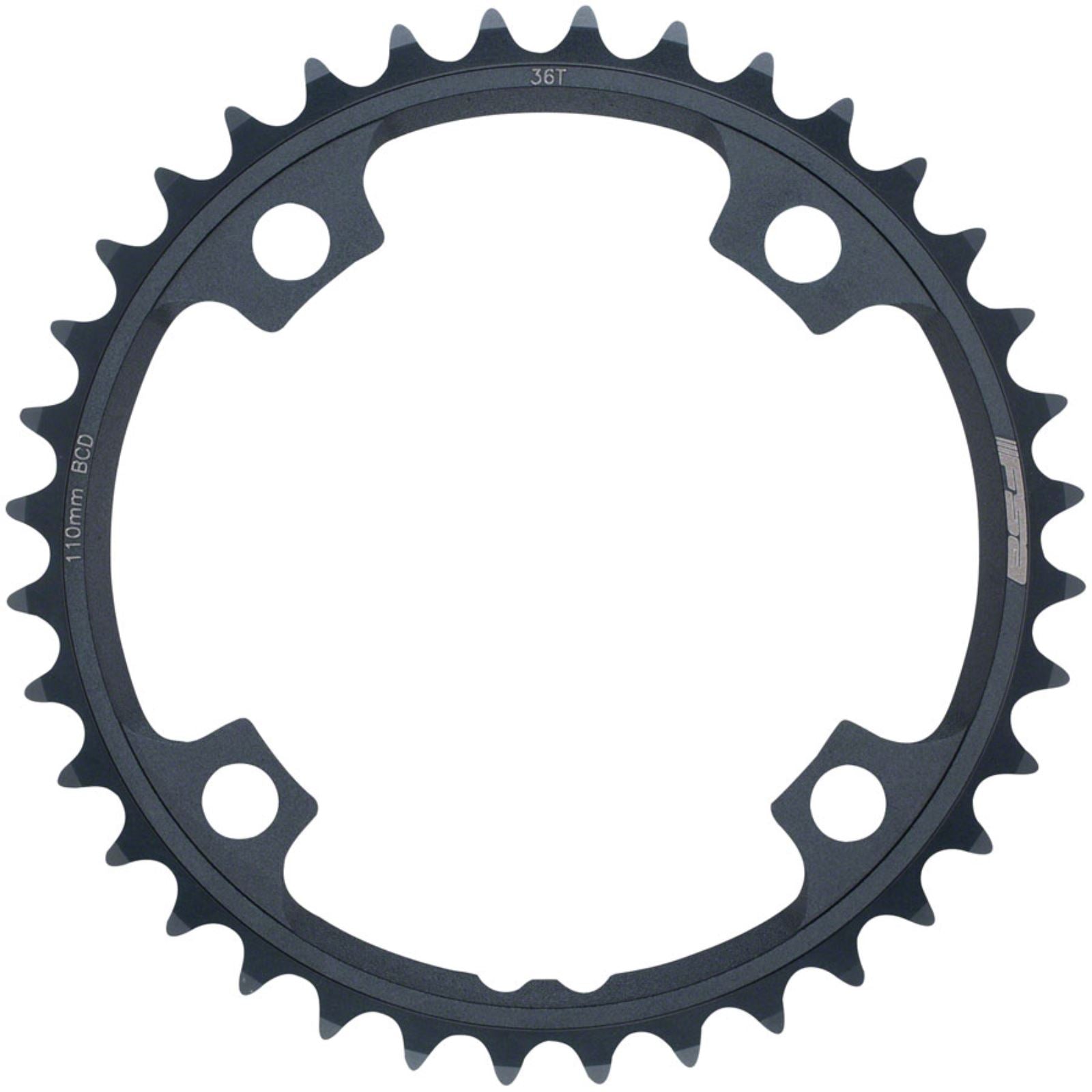 Full Speed Ahead Gossamer ABS Chainring - 36t, 4-Bolt, Aluminum, N10/N11, Black [MPN: 371-0036003960]_1257024