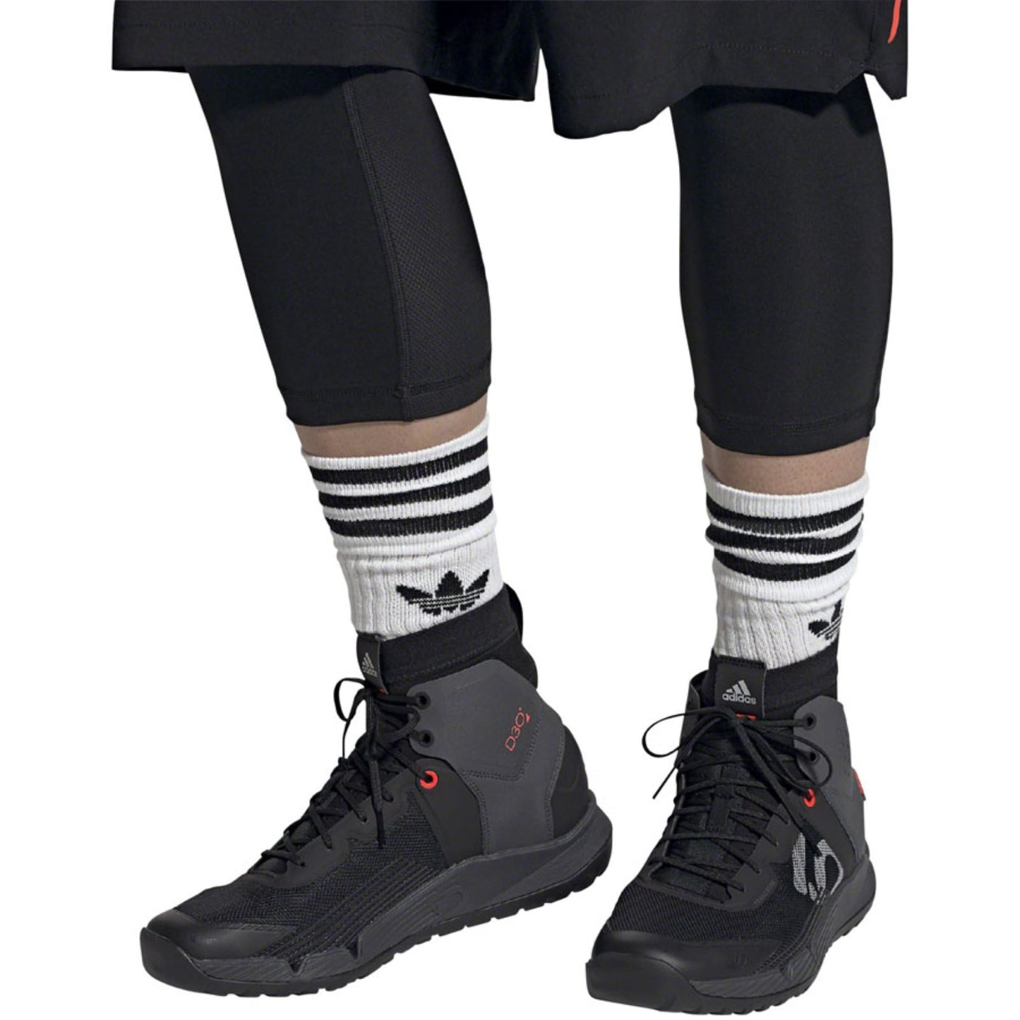 Five Ten Men's Trailcross Mid Pro Flat Shoes - Black/Gray/Red_1258845