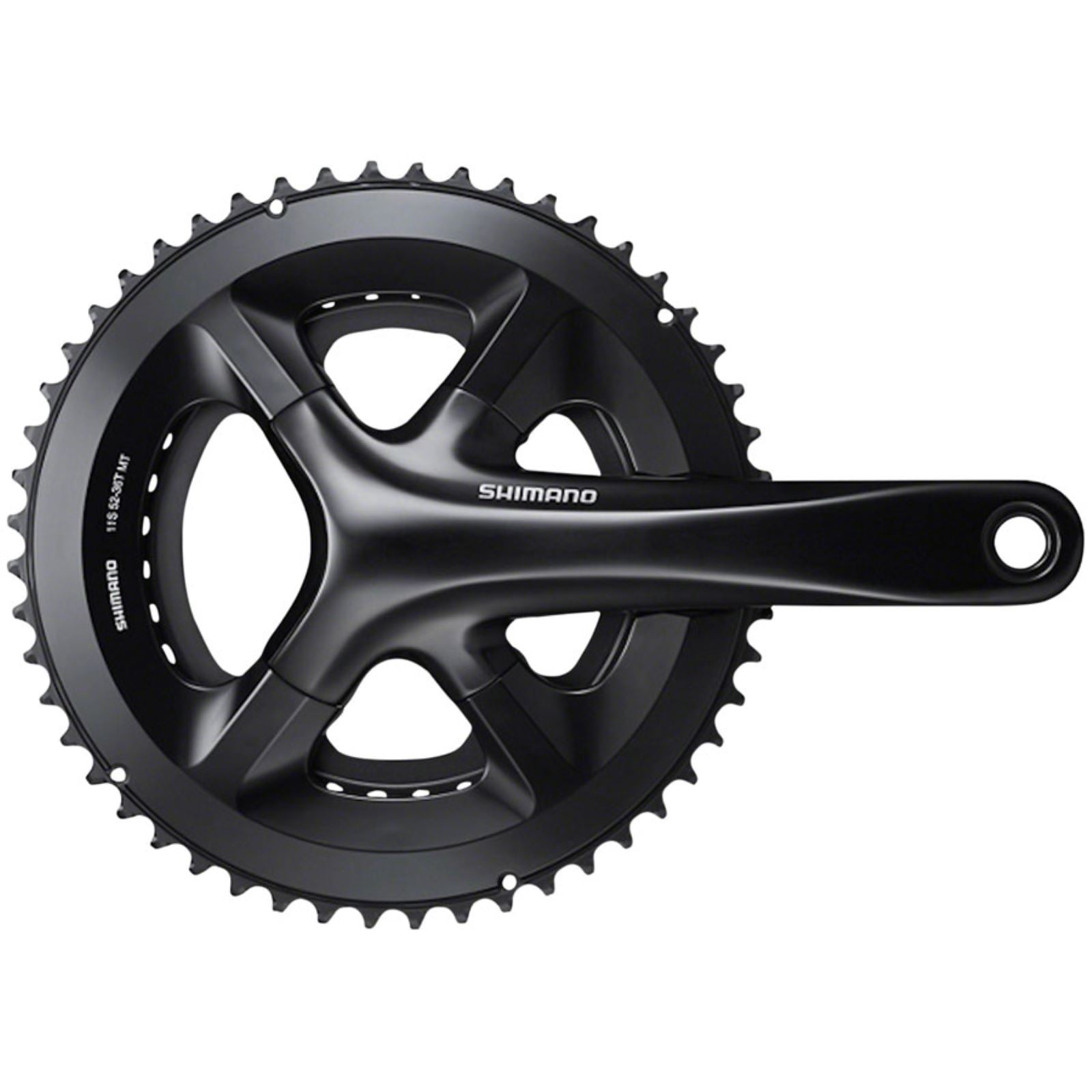 Shimano 105 FC-RS510 Crankset - 165mm, 11-Speed, 50/34T - Black [MPN: EFCRS510AX04X]_1263458