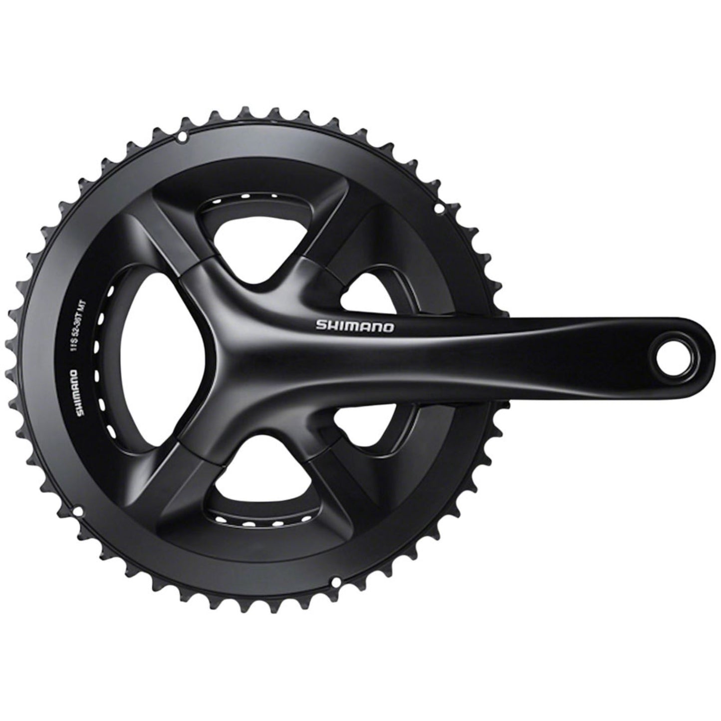 Shimano 105 FC-RS510 Crankset - 172.5mm - 11-Speed - 50/34t - Black [MPN: EFCRS510DX04X]_1263460