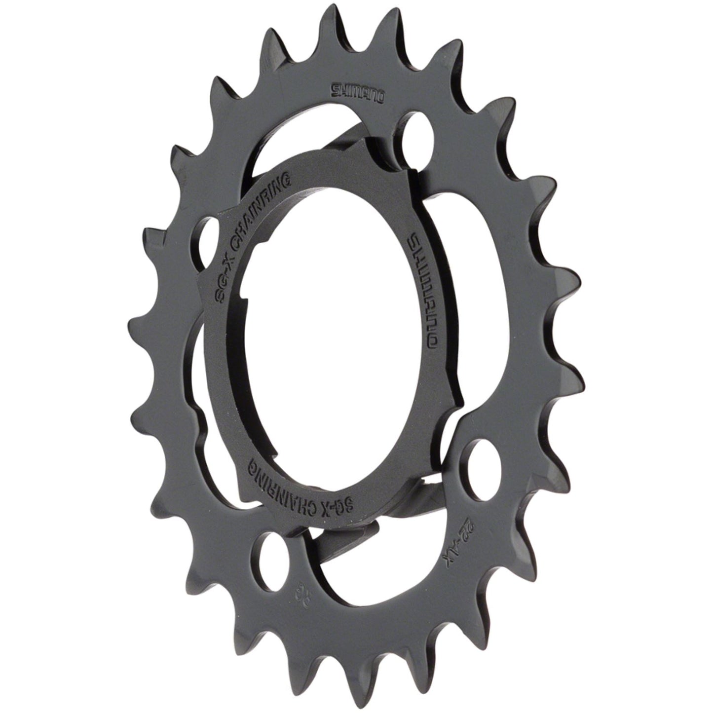 Shimano Alivio M4000 Chainring - 22t, 64 BCD, 4-Bolt, 9-Speed, Black [MPN: Y1PL98030]_1264413