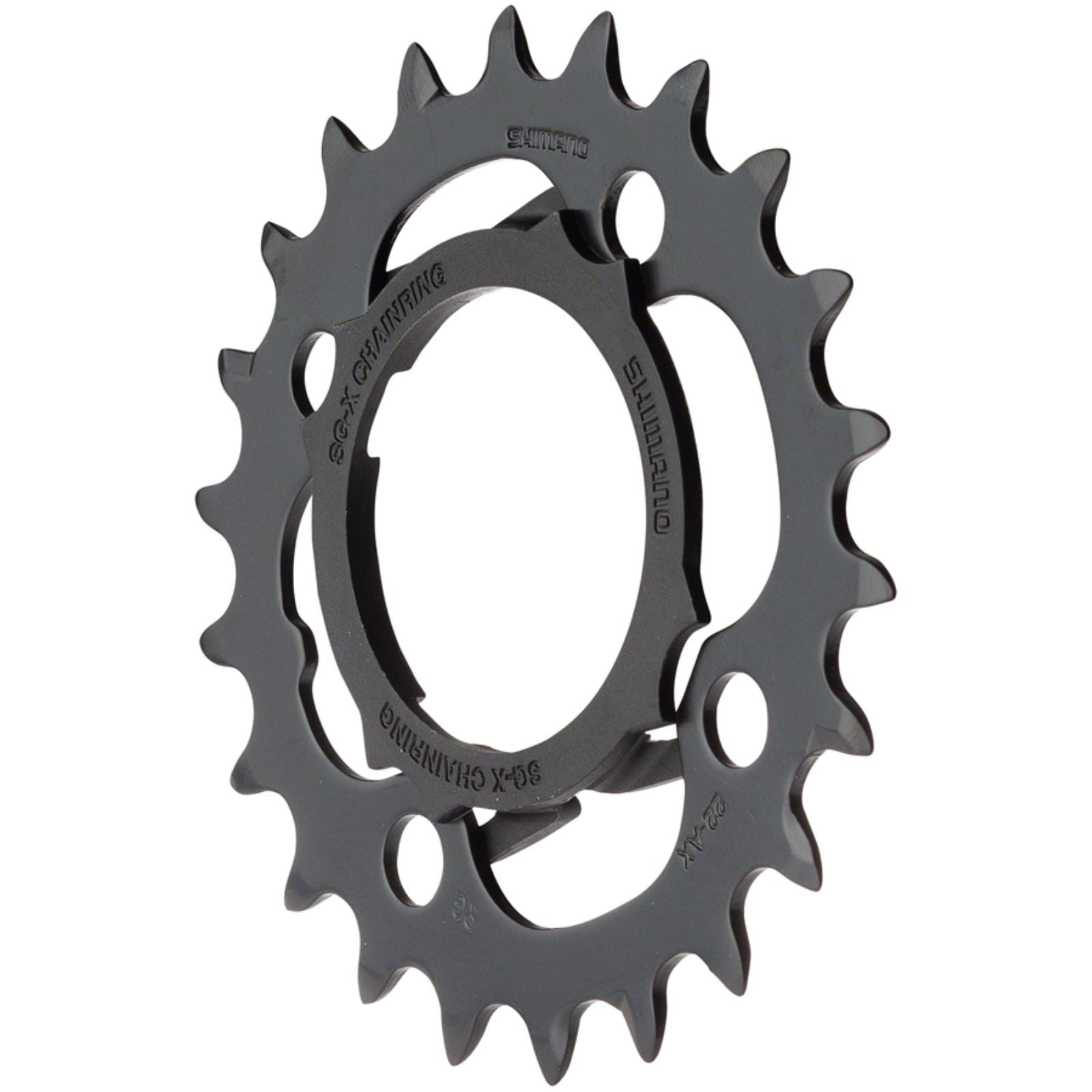 Shimano Alivio M4000 Chainring - 22t, 64 BCD, 4-Bolt, 9-Speed, Black [MPN: Y1PL98030]_1264413