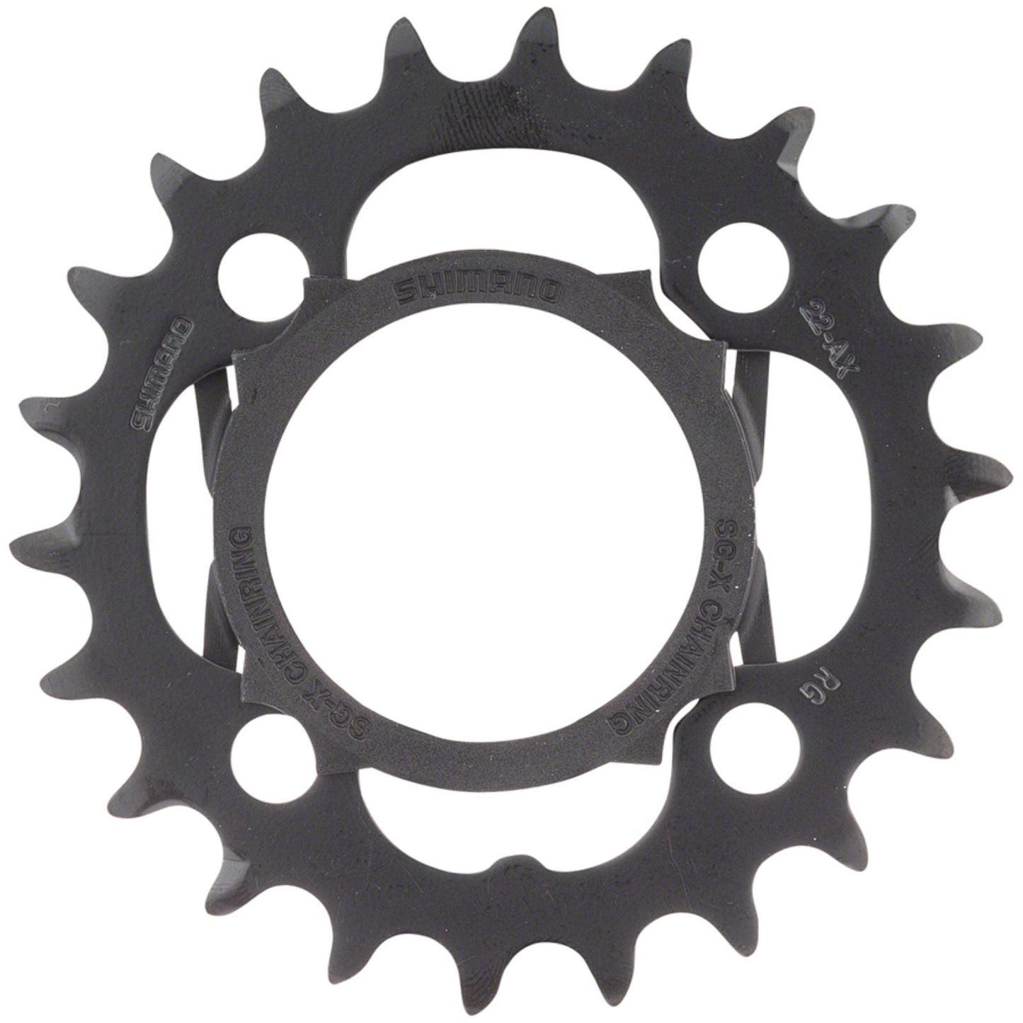 Shimano Alivio M4000 Chainring - 22t, 64 BCD, 4-Bolt, 9-Speed, Black [MPN: Y1PL98030]_1264414