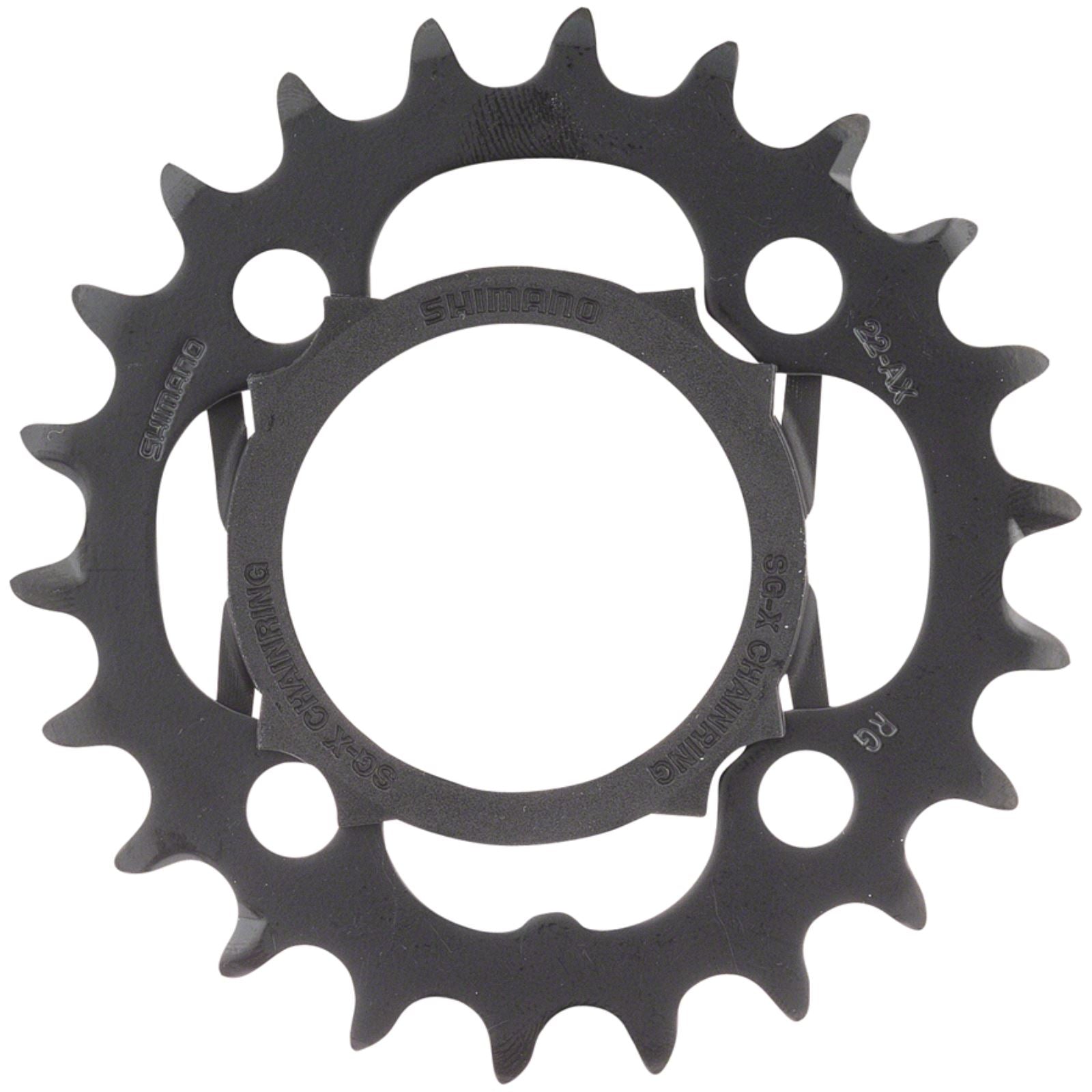 Shimano Alivio M4000 Chainring - 22t, 64 BCD, 4-Bolt, 9-Speed, Black [MPN: Y1PL98030]_1264414