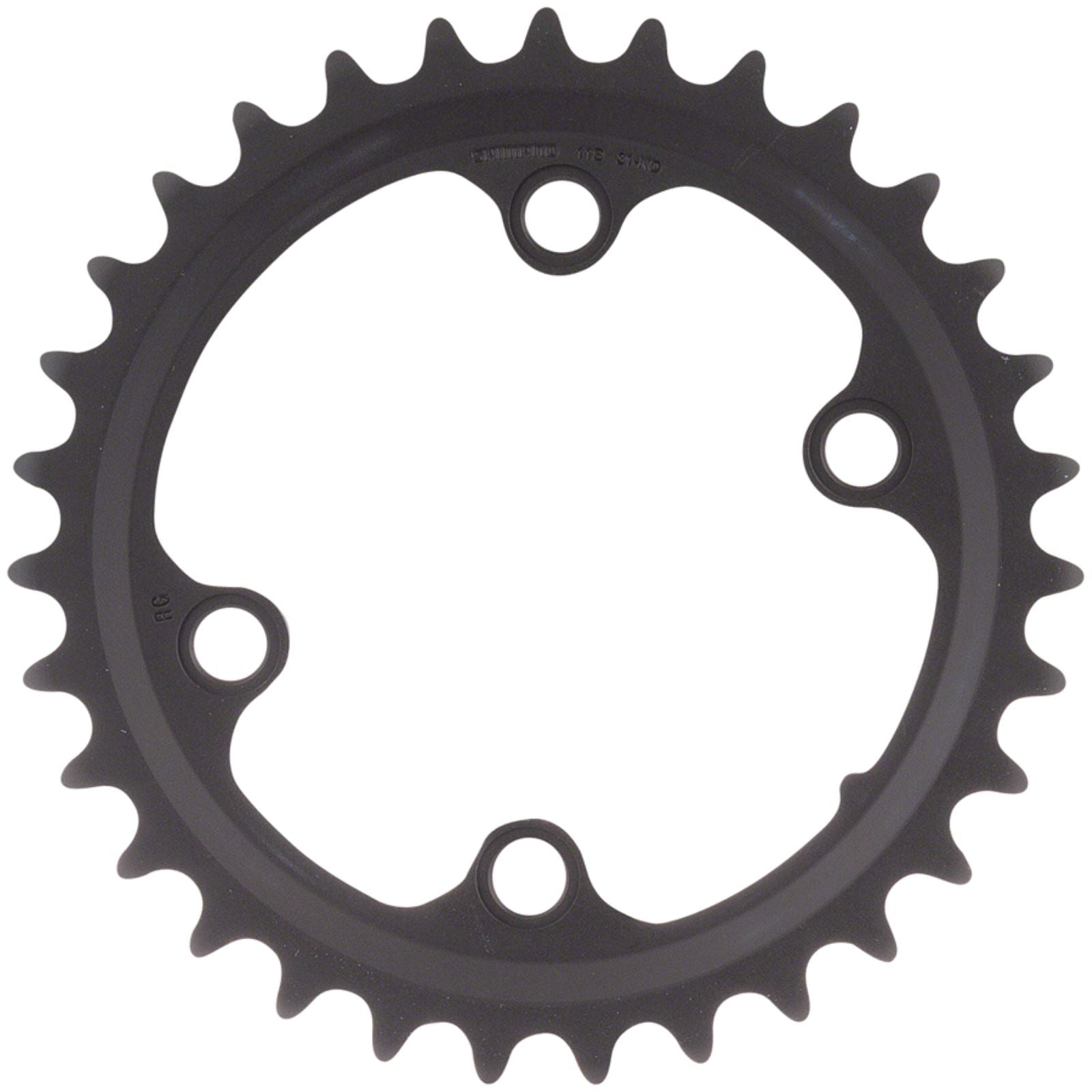 Shimano Chainring - 31t - 80 BCD - 4-Bolt - 11-Speed - Black - GRX RX810 [MPN: Y0JR31000]_1264420