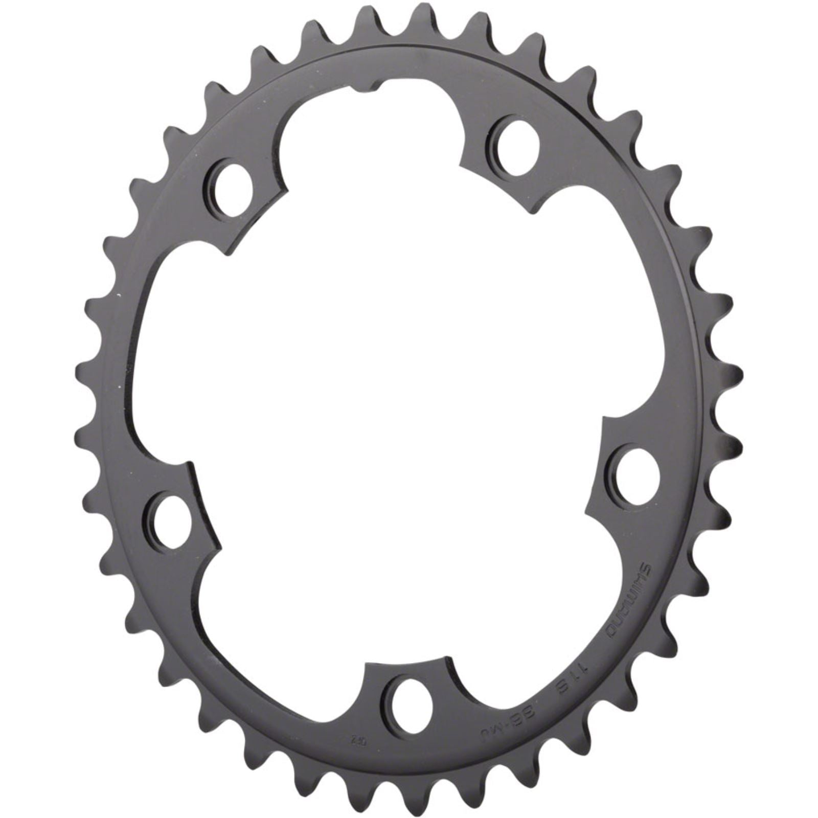 Shimano RS500 Chainring - 36t, 110 BCD, 5-Bolt, 11-Speed, Black [MPN: Y1PR36000]_1264424