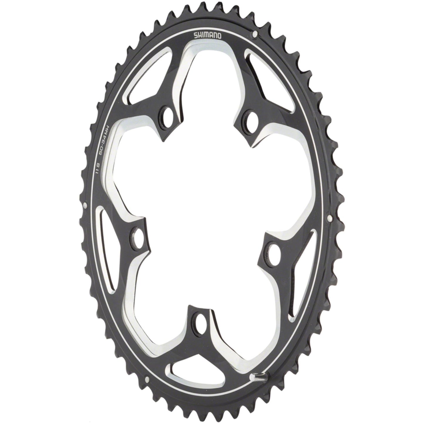 Shimano RS500 Chainring - 52t, 110 BCD, 5-Bolt, 11-Speed, Black [MPN: Y1PR98060]_1264384