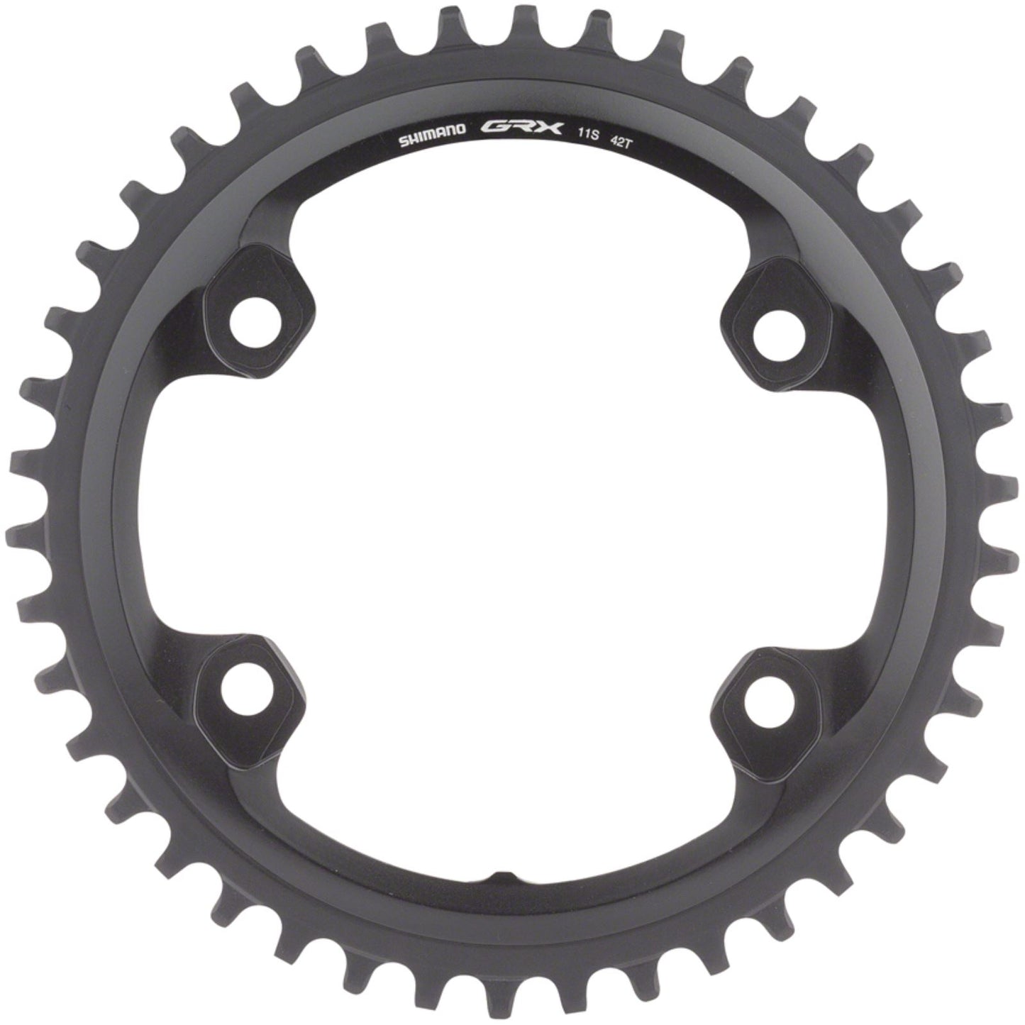 Shimano GRX RX810 Chainring - 42t, 110 BCD, 4-Bolt, 11-Speed, Black [MPN: Y0JP98020]_1264389