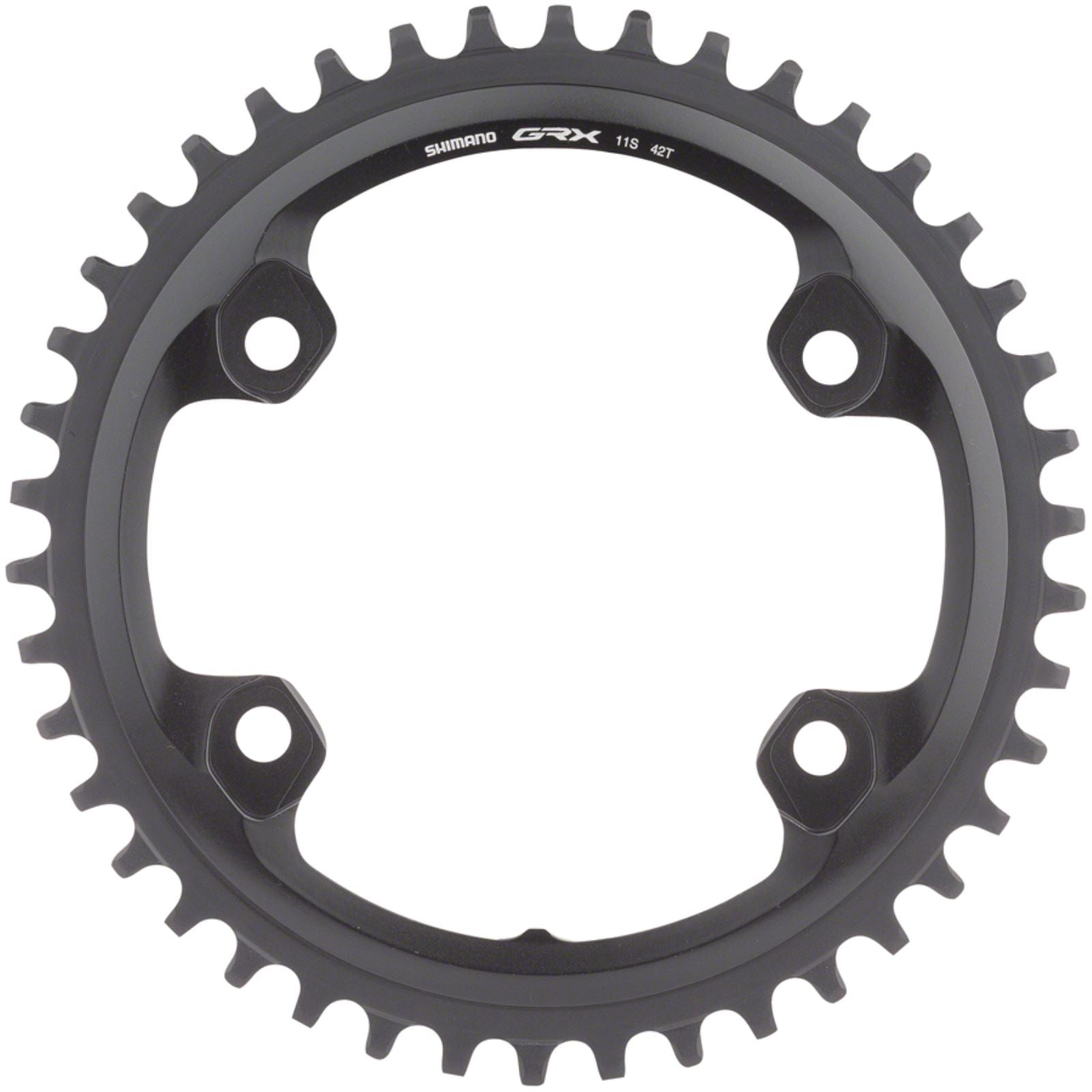 Shimano GRX RX810 Chainring - 42t, 110 BCD, 4-Bolt, 11-Speed, Black [MPN: Y0JP98020]_1264389