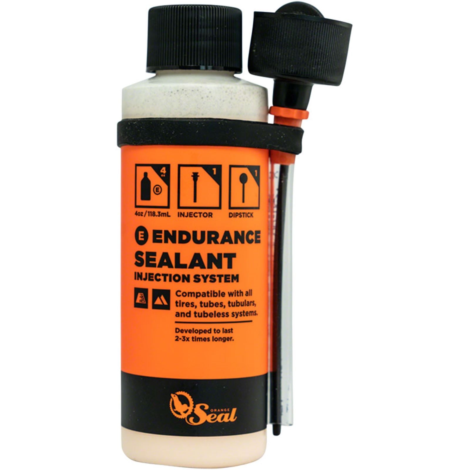 Orange Seal Endurance Tubeless Tire Sealant W/ Twist Lock Applicator - 4oz [MPN: 60410]_1266973