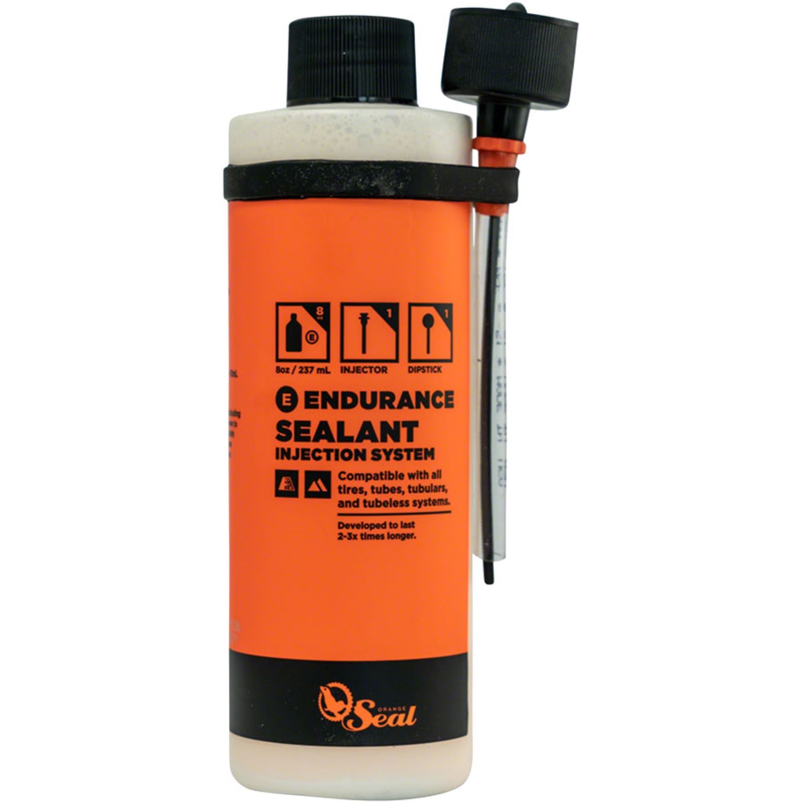 Orange Seal Endurance Tubeless Tire Sealant W/ Twist Lock Applicator - 8oz [MPN: 60810]_1266953
