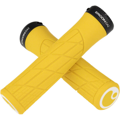 Ergon GA2 Grips - Yellow Mellow, Lock-On [MPN: 42411390]_1266986