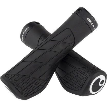 Ergon GA3 Grips - Black, Lock-On, Large [MPN: 42411088]_1267065