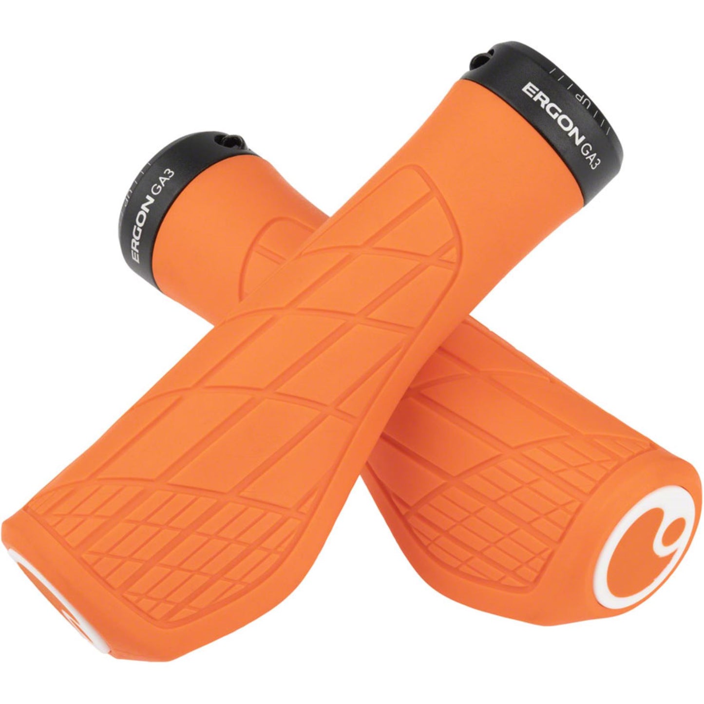 Ergon GA3 Grips - Juicy Orange, Lock-On, Large [MPN: 42411688]_1267033