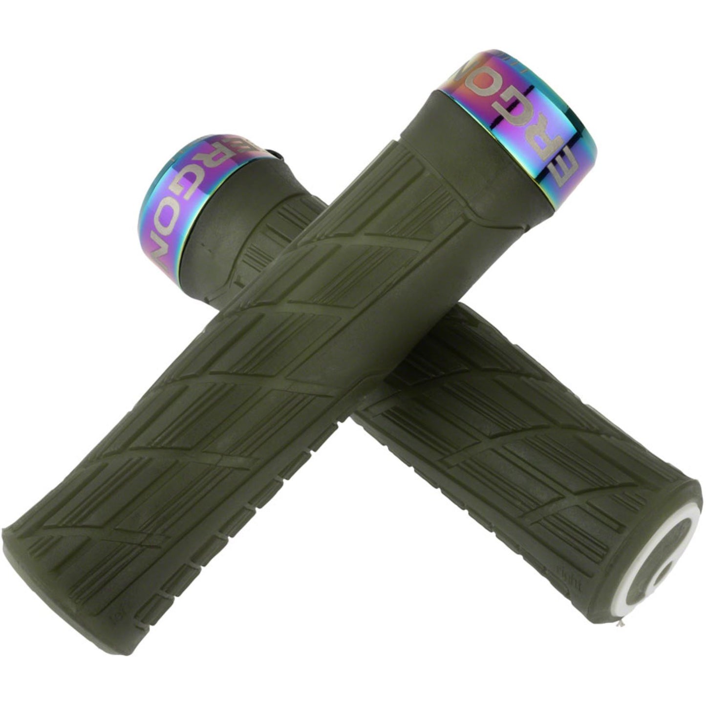 Ergon GE1 Evo Factory Grips - Frozen Moss/Oil Slick, Lock-On [MPN: 42411361]_1266977