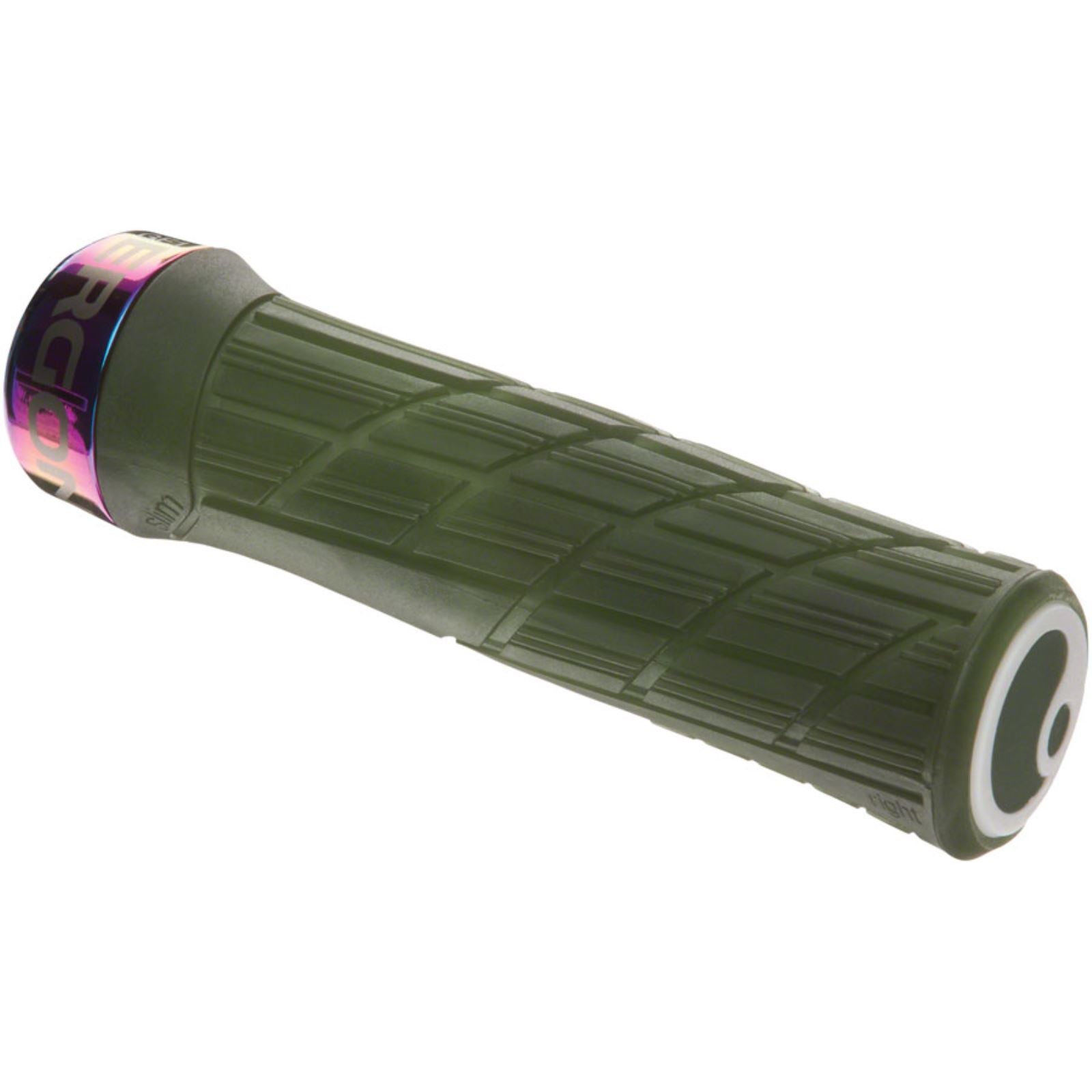 Ergon GE1 Evo Factory Slim Grips - Frozen Moss/Oil Slick, Lock-On [MPN: 42411363]_1267117