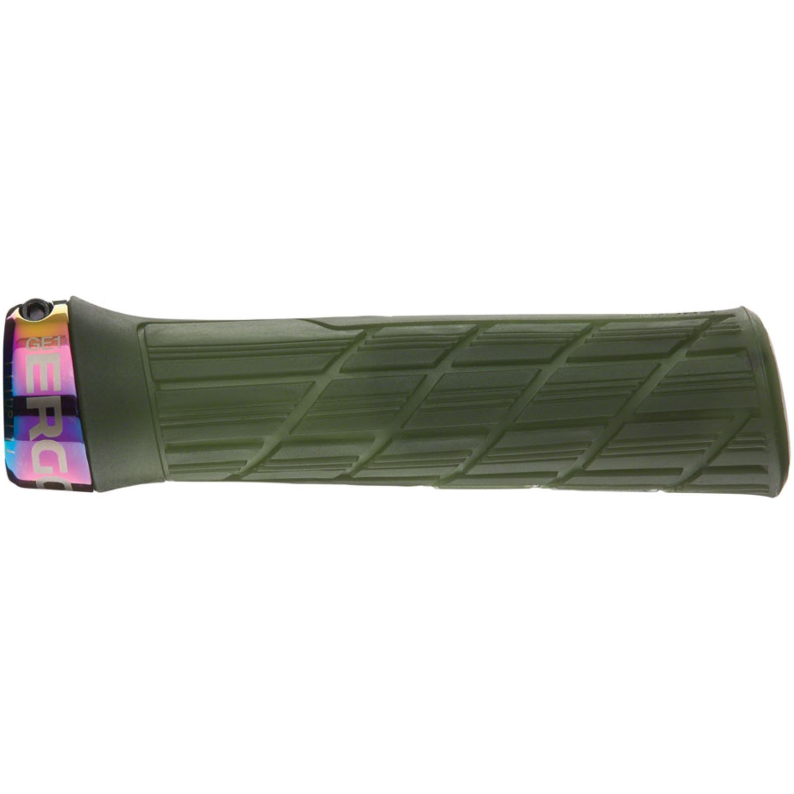 Ergon GE1 Evo Factory Slim Grips - Frozen Moss/Oil Slick, Lock-On [MPN: 42411363]_1267118