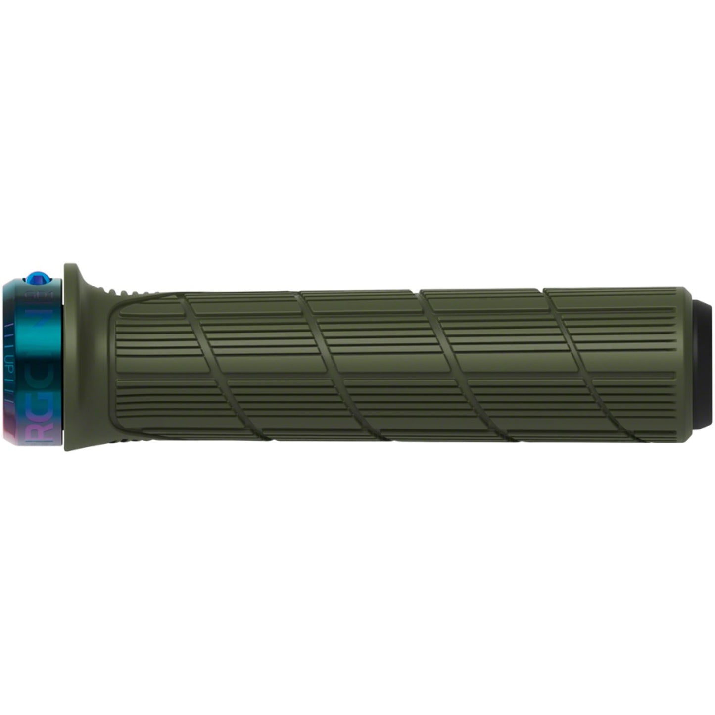 Ergon GD1 Evo Factory Slim Grips - Frozen Moss/Oil Slick, Lock-On [MPN: 42440205]_1267084