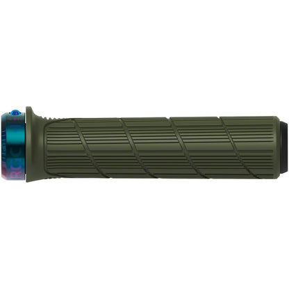 Ergon GD1 Evo Factory Slim Grips - Frozen Moss/Oil Slick, Lock-On [MPN: 42440205]_1267084