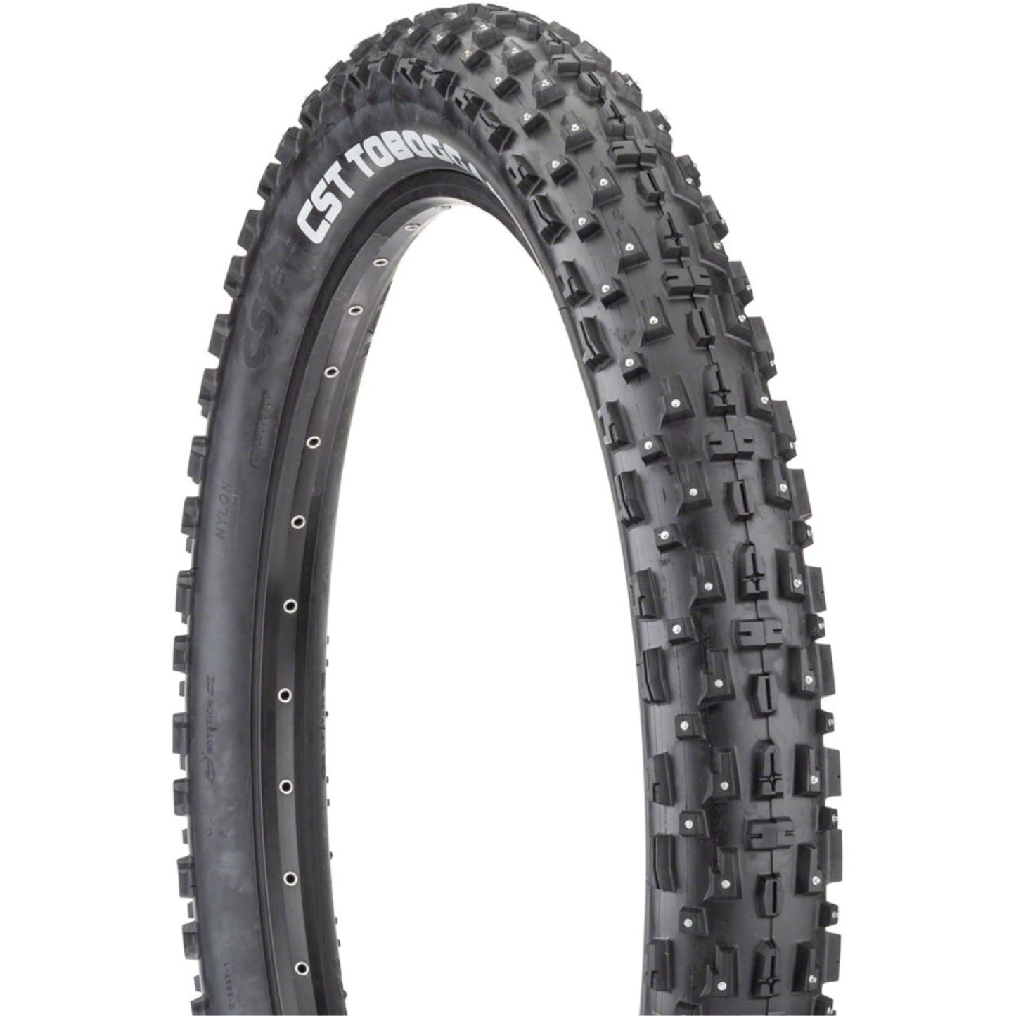 CST Toboggan Tire - 26 x 4, Clincher, Wire, Black, Studded TB00258800_1267646