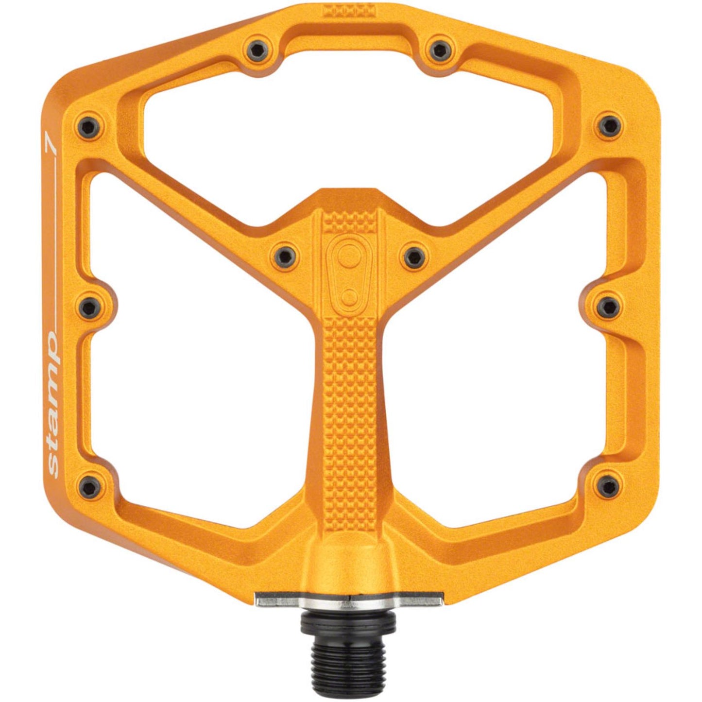 Crankbrothers Stamp 7 Pedals - Platform, Aluminum, 9/16", Orange, Large [MPN: 16277]_1268570