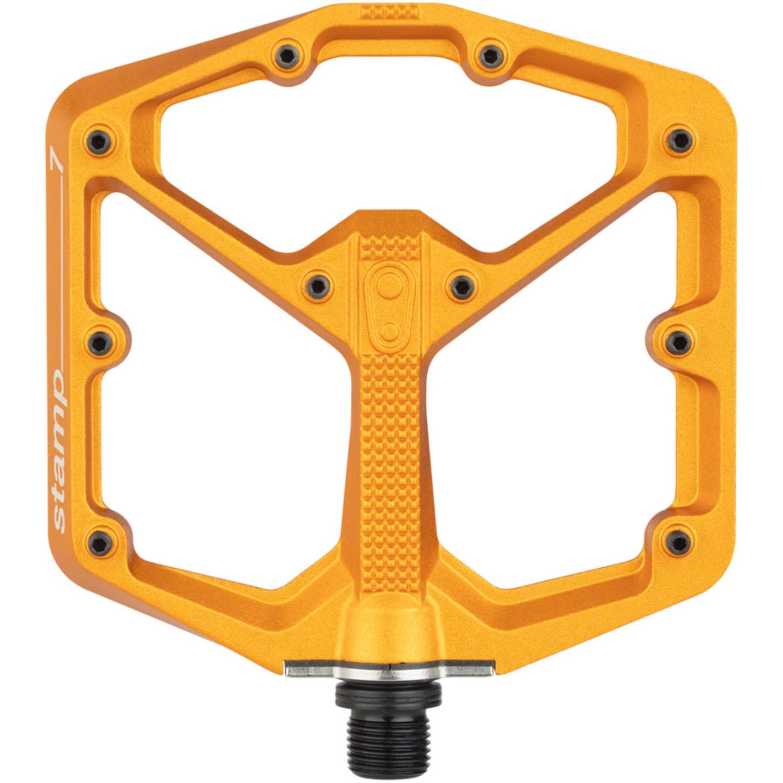 Crankbrothers Stamp 7 Pedals - Platform, Aluminum, 9/16", Orange, Large [MPN: 16277]_1268570