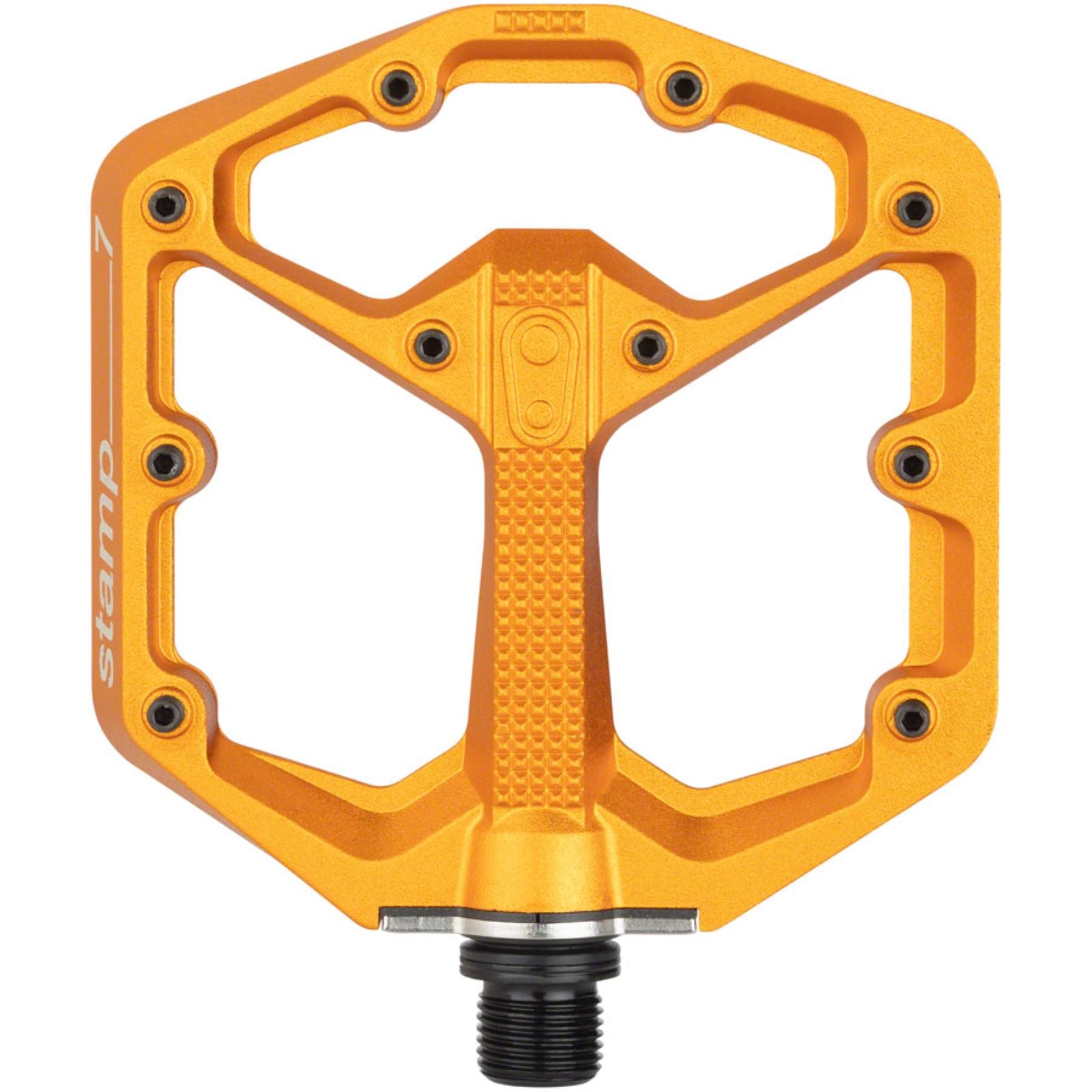 Crankbrothers Stamp 7 Pedals - Platform, Aluminum, 9/16", Orange, Small [MPN: 16280]_1268574