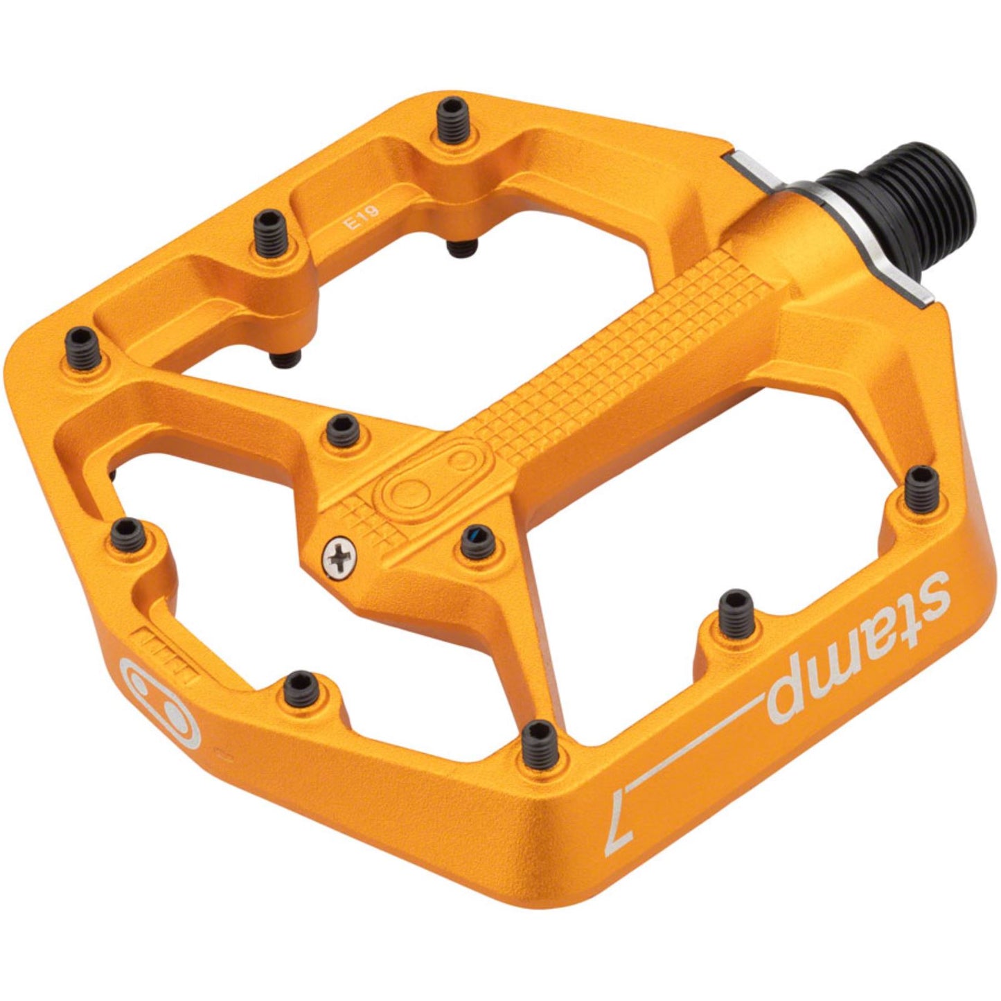 Crankbrothers Stamp 7 Pedals - Platform, Aluminum, 9/16", Orange, Small [MPN: 16280]_1268553