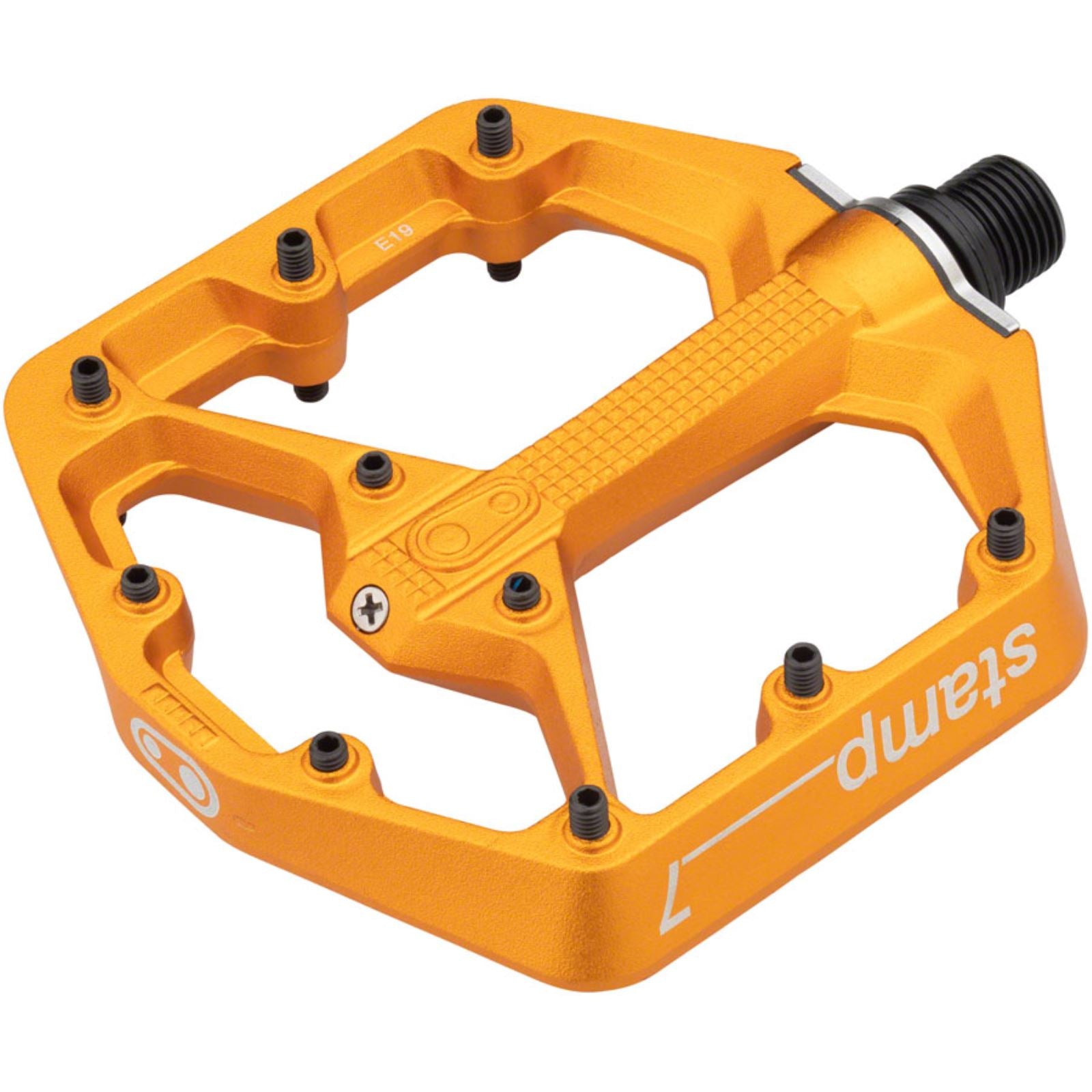 Crankbrothers Stamp 7 Pedals - Platform, Aluminum, 9/16", Orange, Small [MPN: 16280]_1268553