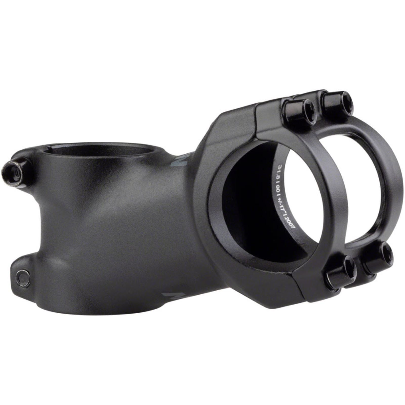 MSW 17 Stem - 60mm - 31.8 Clamp +/-17, 1 1/8" - Aluminum - Black [MPN: 17-000273]_1270085