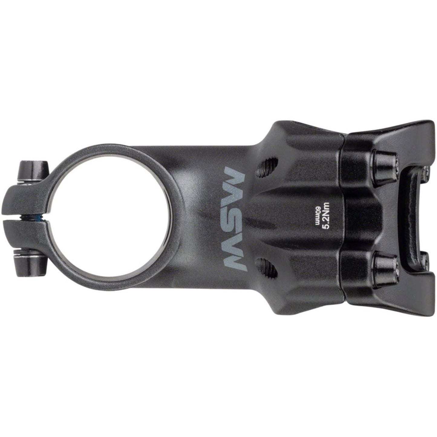 MSW 17 Stem - 60mm - 31.8 Clamp +/-17, 1 1/8" - Aluminum - Black [MPN: 17-000273]_1270088