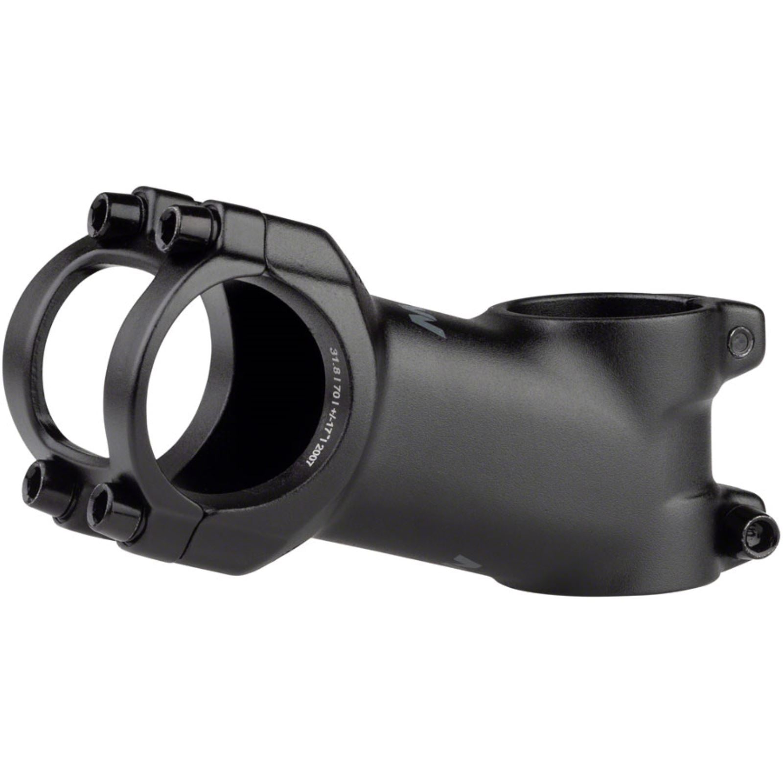 MSW 17 Stem - 70mm - 31.8 Clamp +/-17, 1 1/8" - Aluminum - Black [MPN: 17-000273]_1270090
