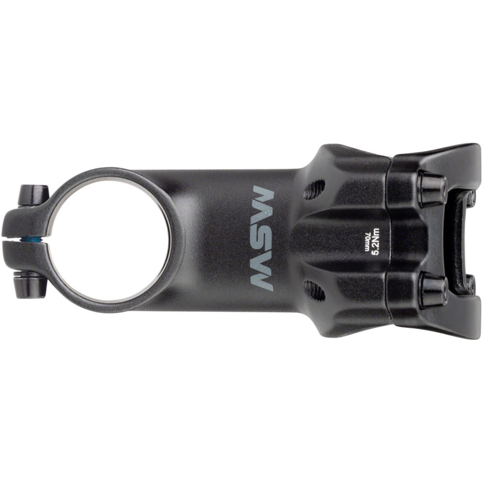 MSW 17 Stem - 70mm - 31.8 Clamp +/-17, 1 1/8" - Aluminum - Black [MPN: 17-000273]_1270092