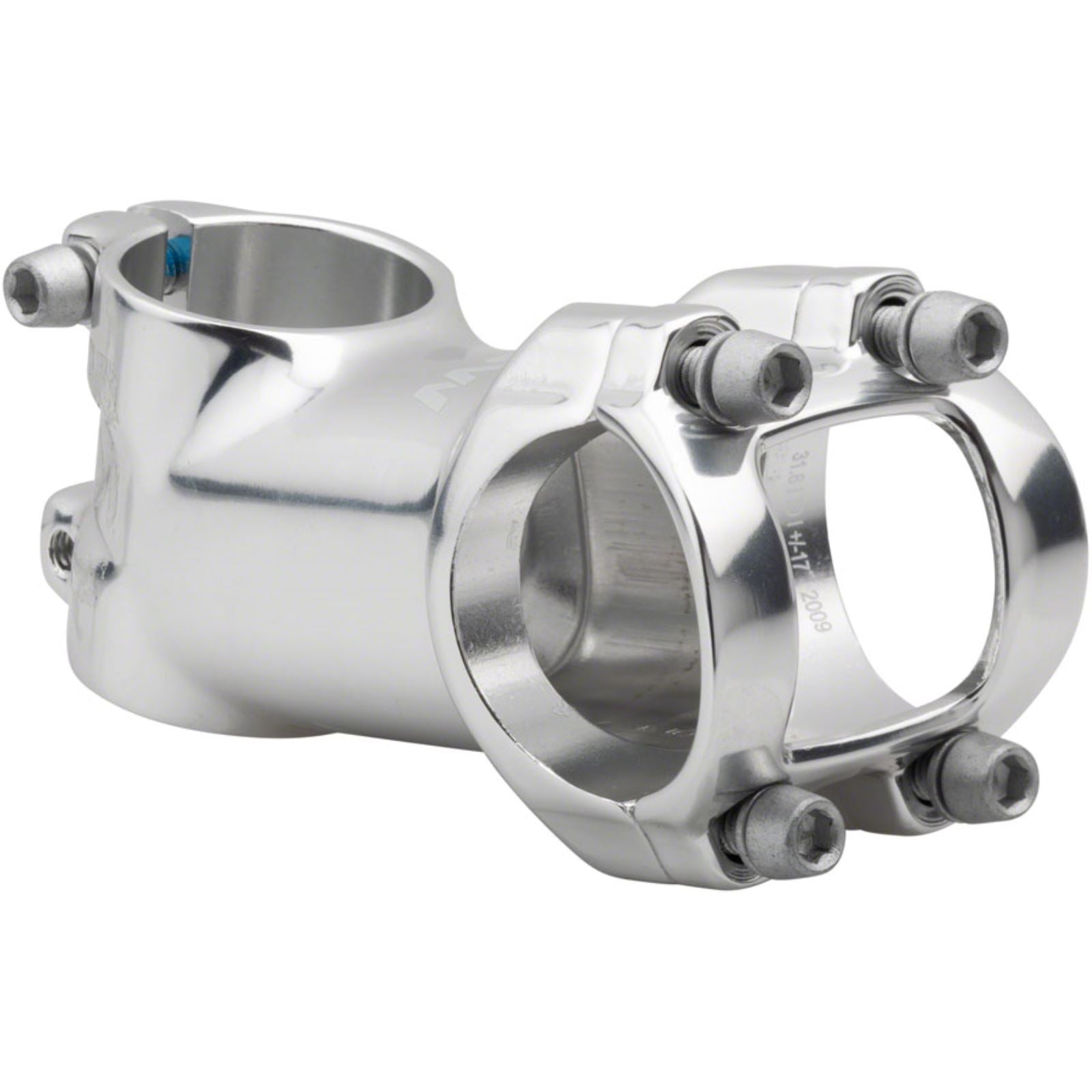 MSW 17 Stem - 70mm - 31.8 Clamp +/-17, 1 1/8" - Aluminum - Silver [MPN: 17-000281]_1270093