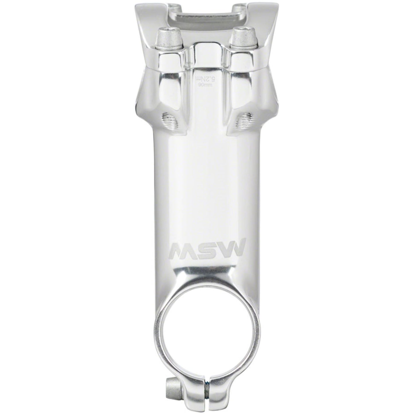 MSW 17 Stem - 90mm - 31.8 Clamp +/-17, 1 1/8" - Aluminum - Silver [MPN: 17-000281]_1270097