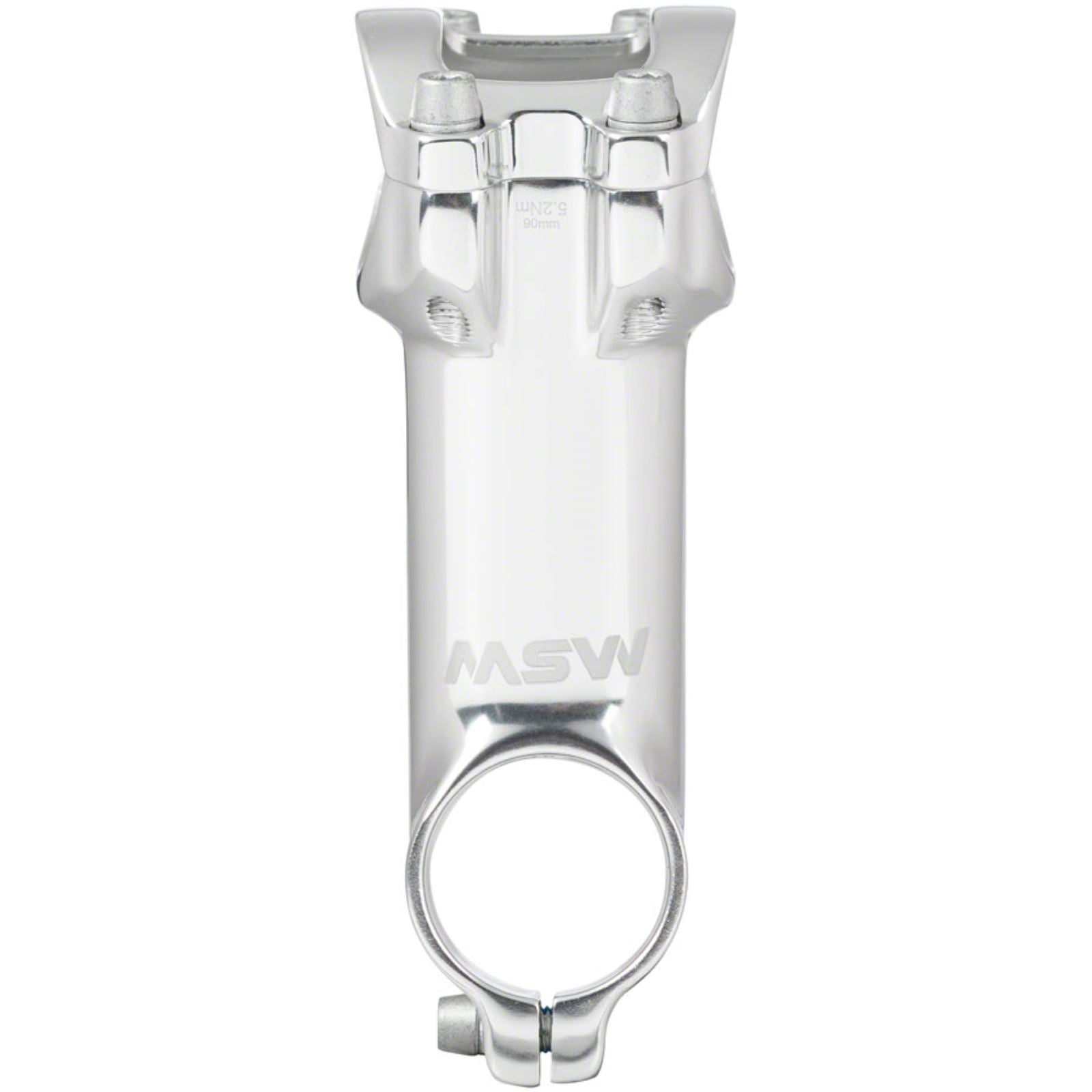MSW 17 Stem - 90mm - 31.8 Clamp +/-17, 1 1/8" - Aluminum - Silver [MPN: 17-000281]_1270097