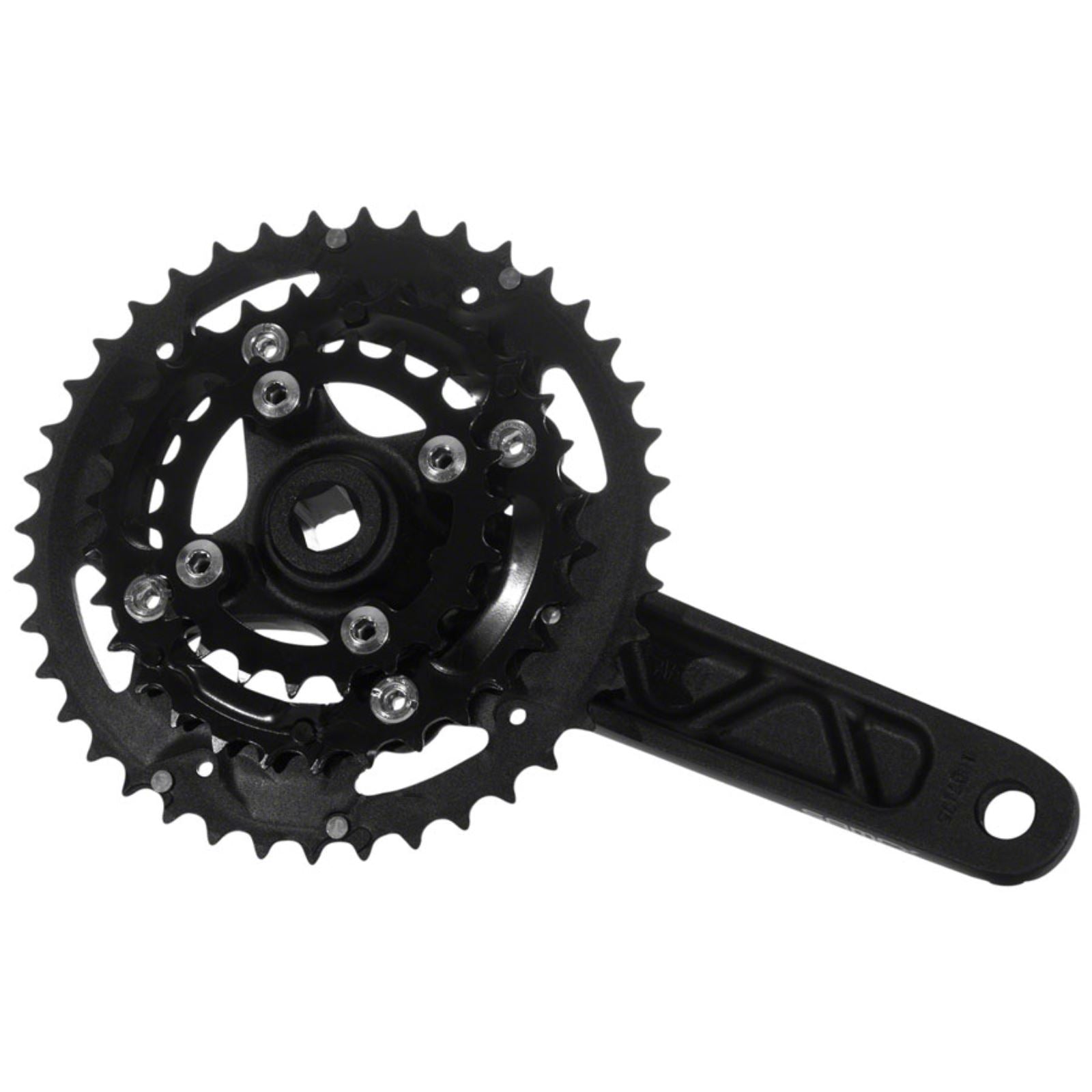 Samox X3s Crankset - 175mm, 9/10 Speed, 40/30/22t, Black [MPN: AF31-310ASS-BB0-175]_1270859