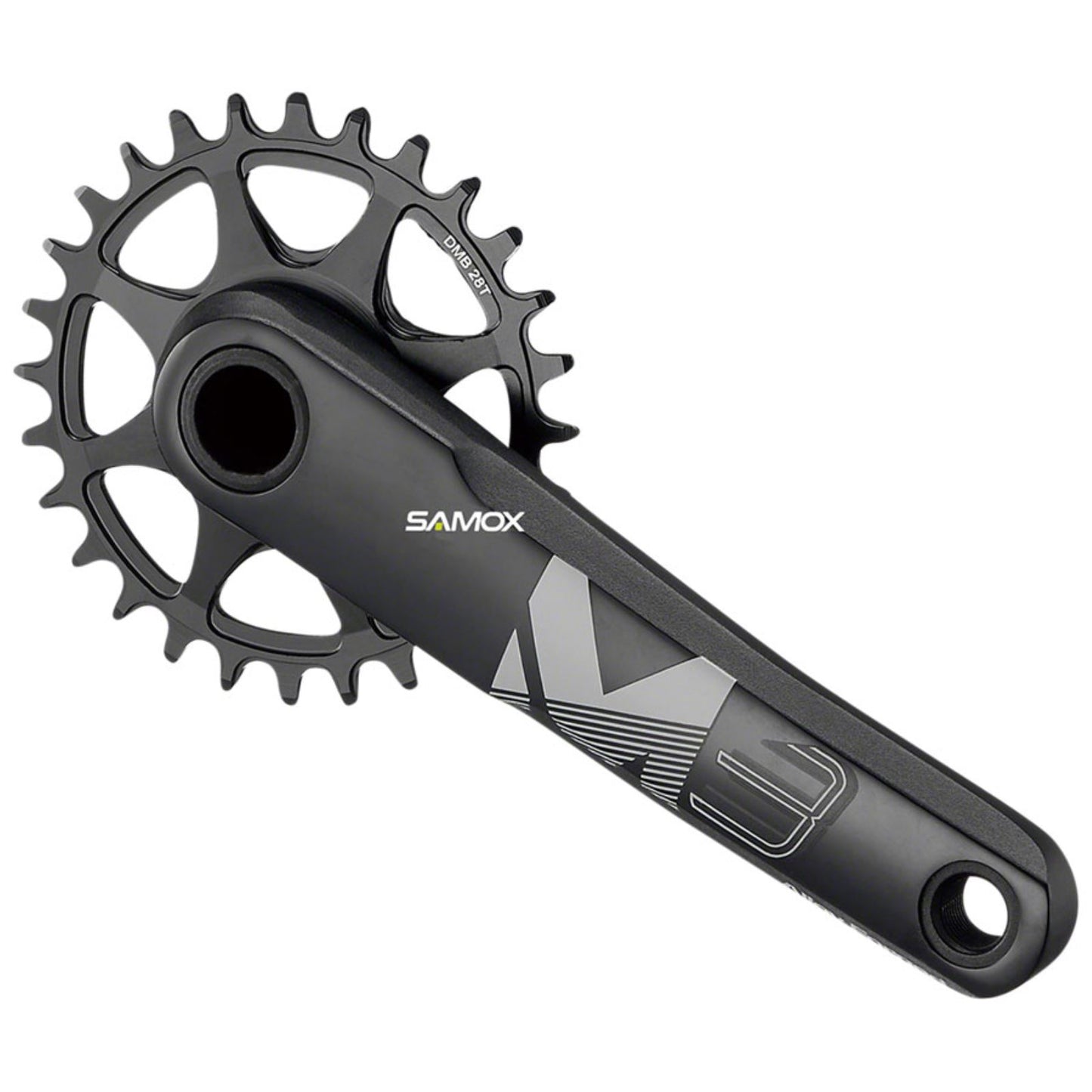 Samox M3 Crankset - 175mm, 10-12 Speed, 3-Bolt Direct Mount, Black [MPN: TAM38-D32NS-BB0-175]_1270832