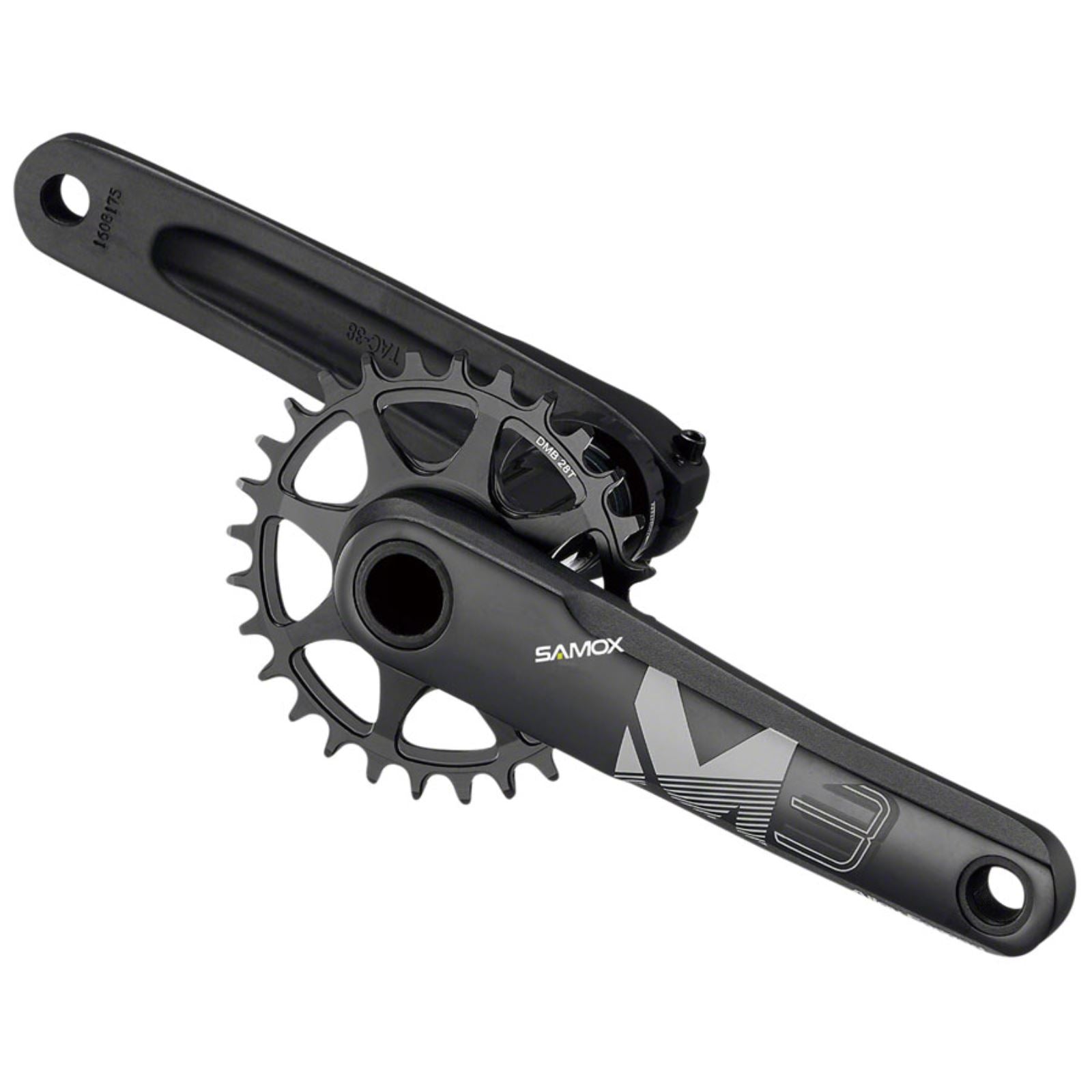 Samox M3 Crankset - 175mm,10-12 Speed, 3-Bolt Direct Mount, Black [MPN: TAM38B-D32NS-BB0-175]_1270835