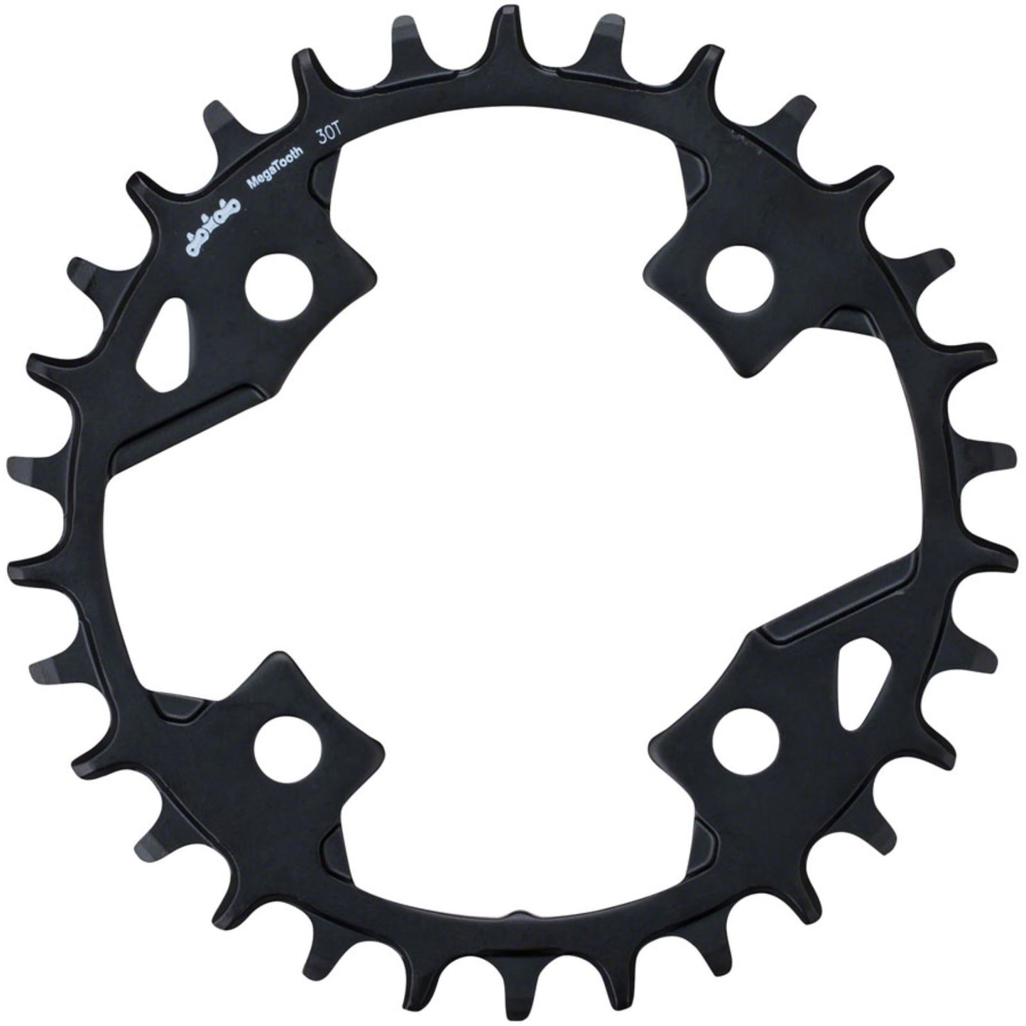 Full Speed Ahead Gamma Pro Mega Tooth Chainring - 30t, 82 BCD, Alum, 1 x 11, Black [MPN: 380-0262026540]_1271804