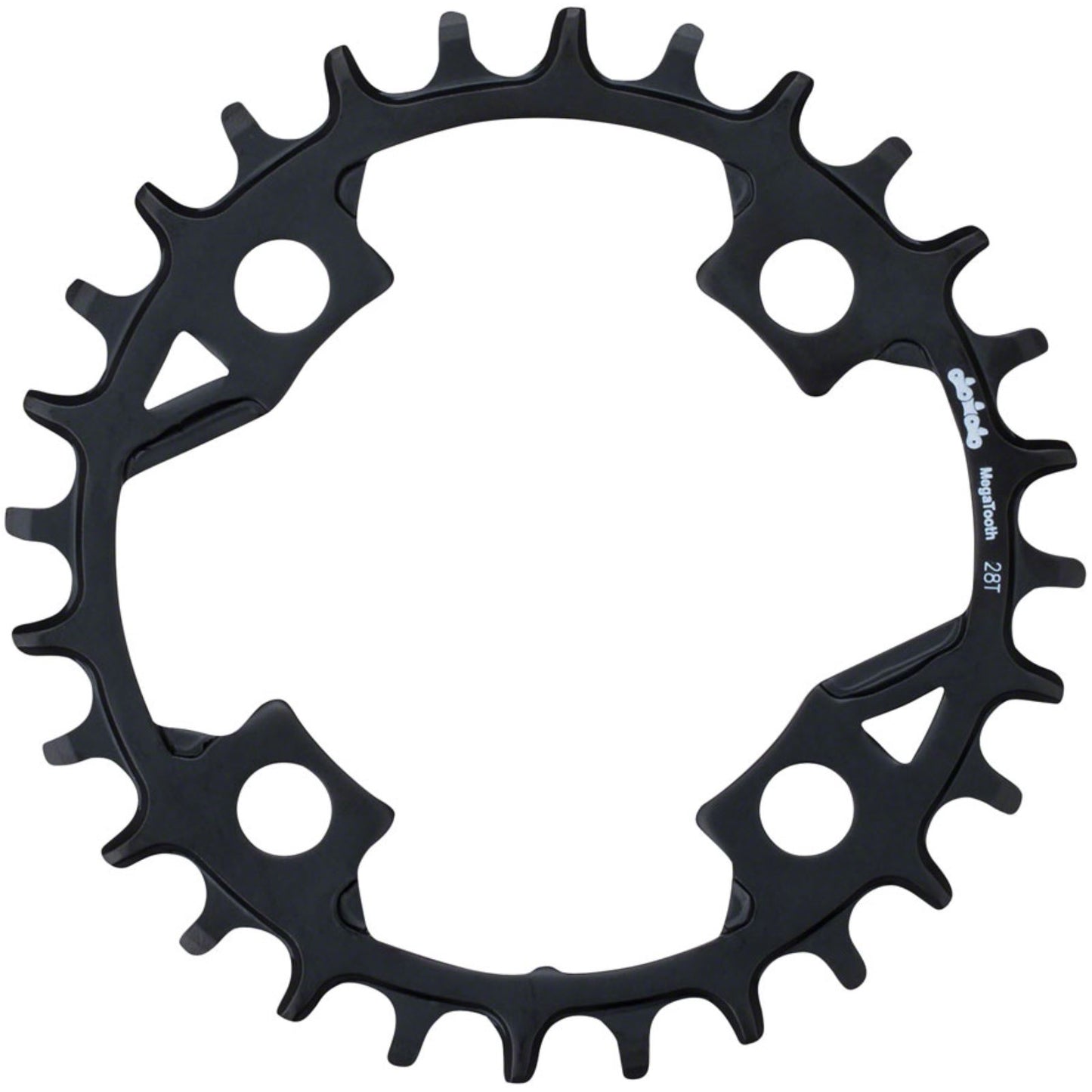 Full Speed Ahead Gamma Pro Mega Tooth Chainring - 28t, 82 BCD, Alum, 1 x 11, Black [MPN: 380-0263025540]_1271805
