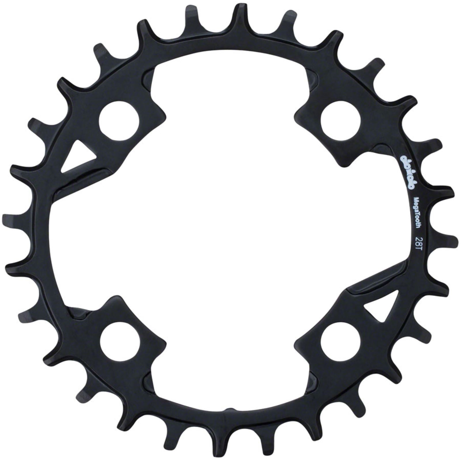 Full Speed Ahead Gamma Pro Mega Tooth Chainring - 28t, 82 BCD, Alum, 1 x 11, Black [MPN: 380-0263025540]_1271805