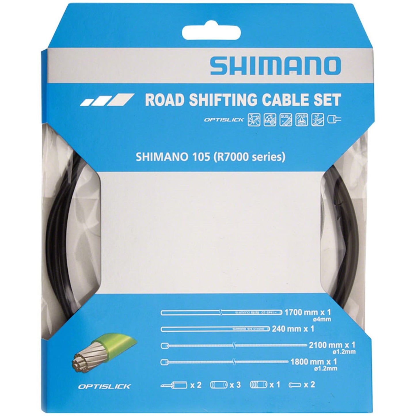 Shimano Optislick Shift Cable Set - Black - 105 R7000 [MPN: Y8ZG98090]_1271897