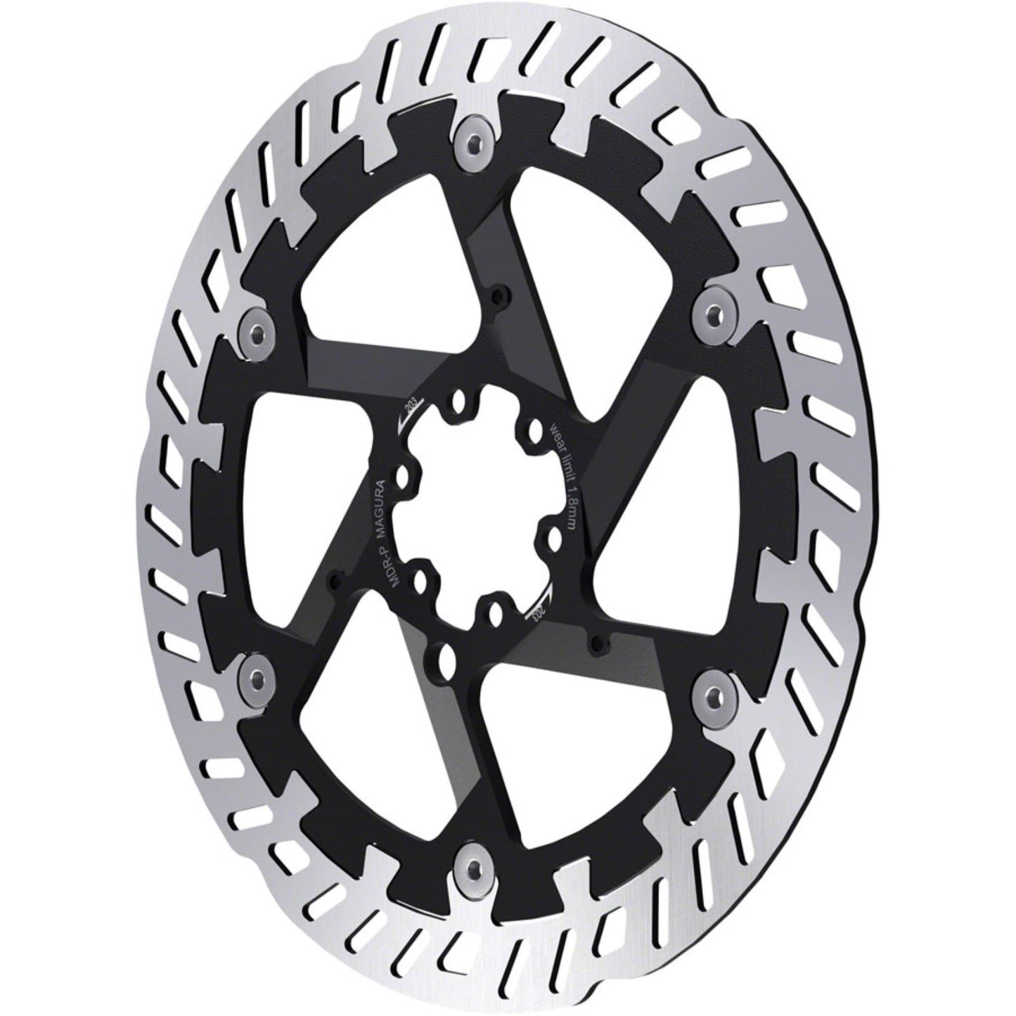 Magura Disc Brake Rotor - 203mm - 6-Bolt - For eBike - Silver/Black - MDR-P [MPN: 2701938-]_1271992