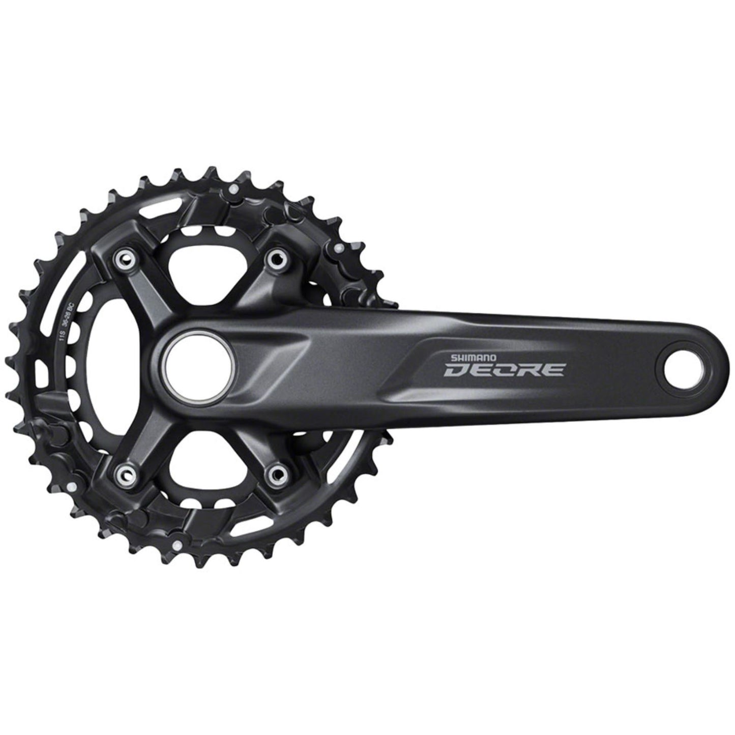 Shimano Deore FC-M5100-B2 Crankset - 175mm, 11-Speed, 36/26t, Black [MPN: EFCM51002BEX66]_1274727
