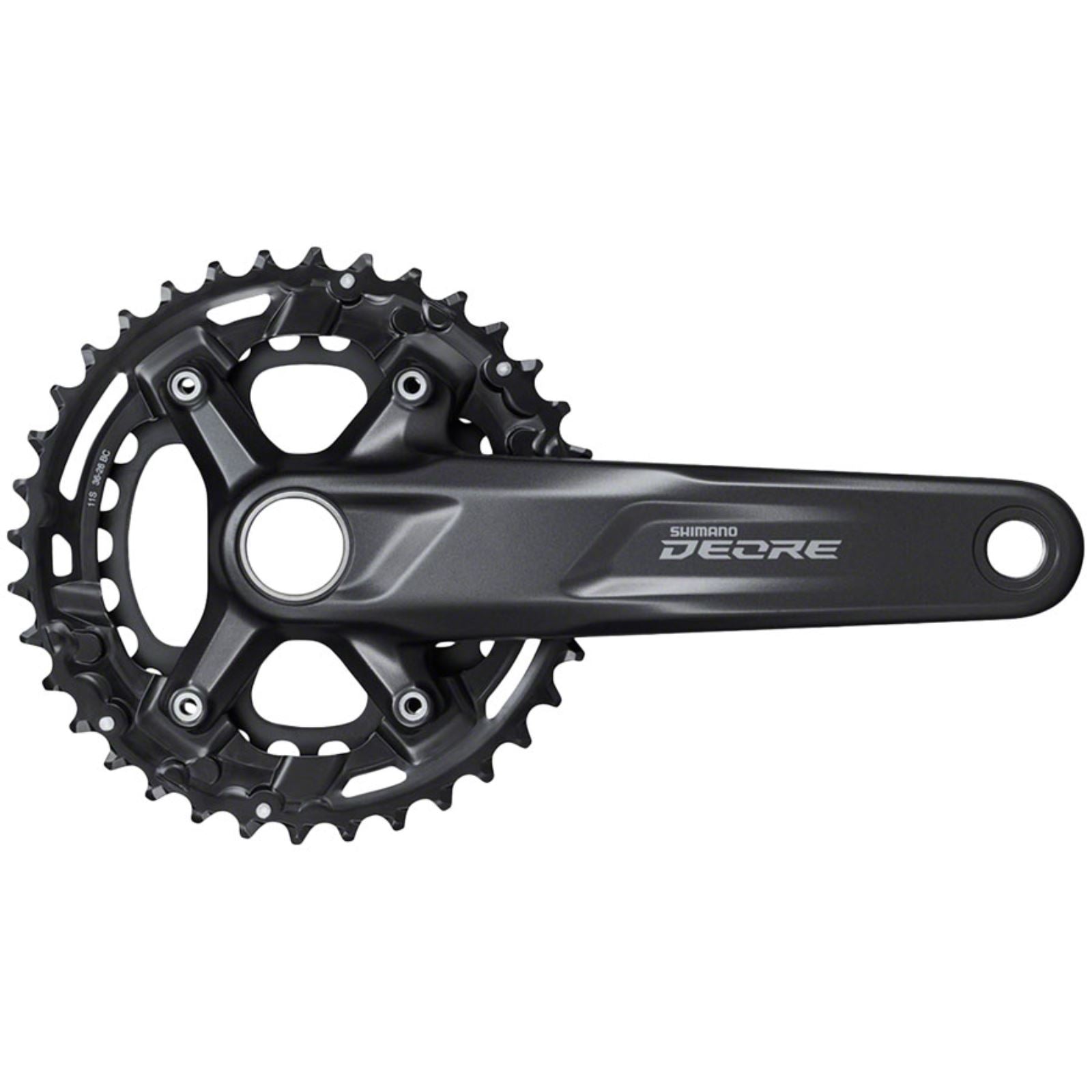 Shimano Deore FC-M5100-B2 Crankset - 175mm, 11-Speed, 36/26t, Black [MPN: EFCM51002BEX66]_1274727