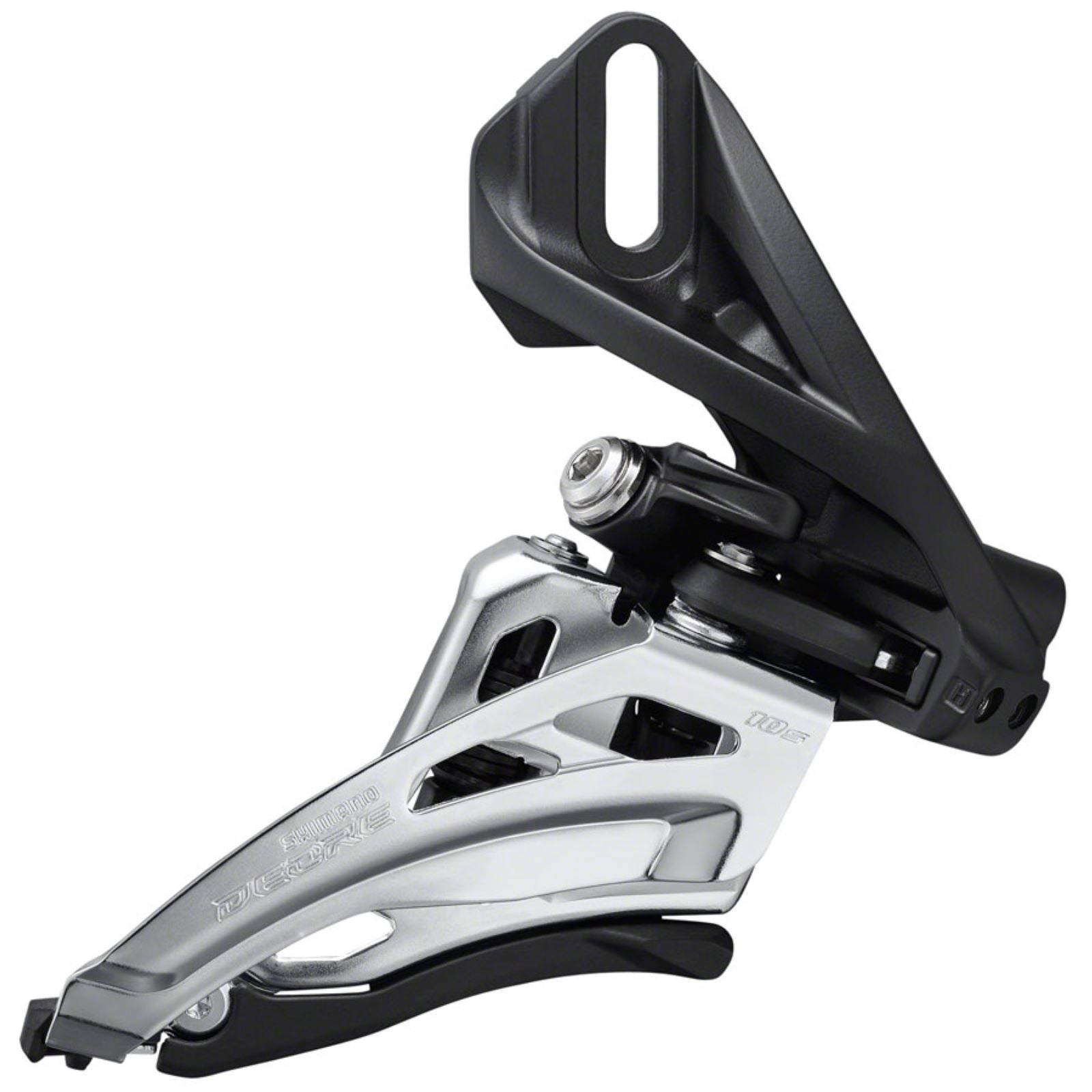 Shimano Front Derailleur - 10-Speed - Double - Side Swing - Silver/Black [MPN: IFDM4100D4]_1274760