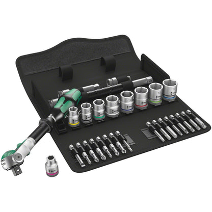 Wera 8100 SB 6 Zyklop Speed Ratchet Set - 3/8" Drive, Metric [MPN: 05004046001]_1274969