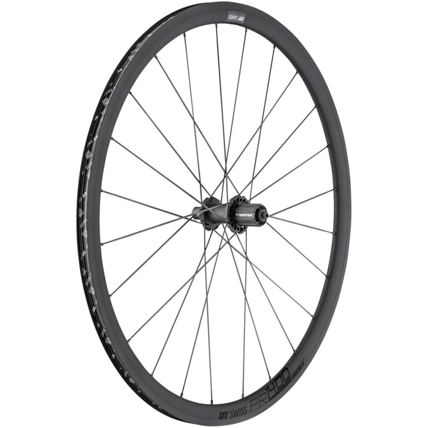 DT Swiss PR 1400 DICUT OXiC Rear Wheel - 700, HG 11, Black, 32mm [MPN: WPR1400HRQJKA10990]_1275301