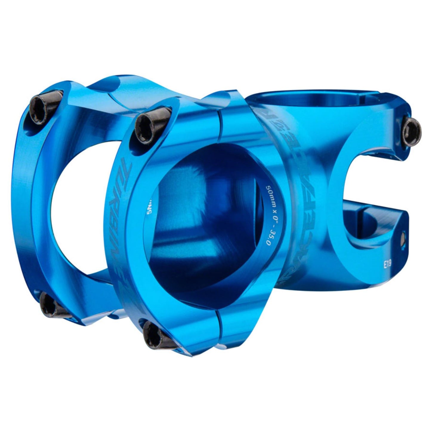 Race Face Turbine R 35 Stem - 50mm, 35mm Clamp, +/-0, 11/8" - Blue [MPN: ST17TURR3550X0BLU]_1275703
